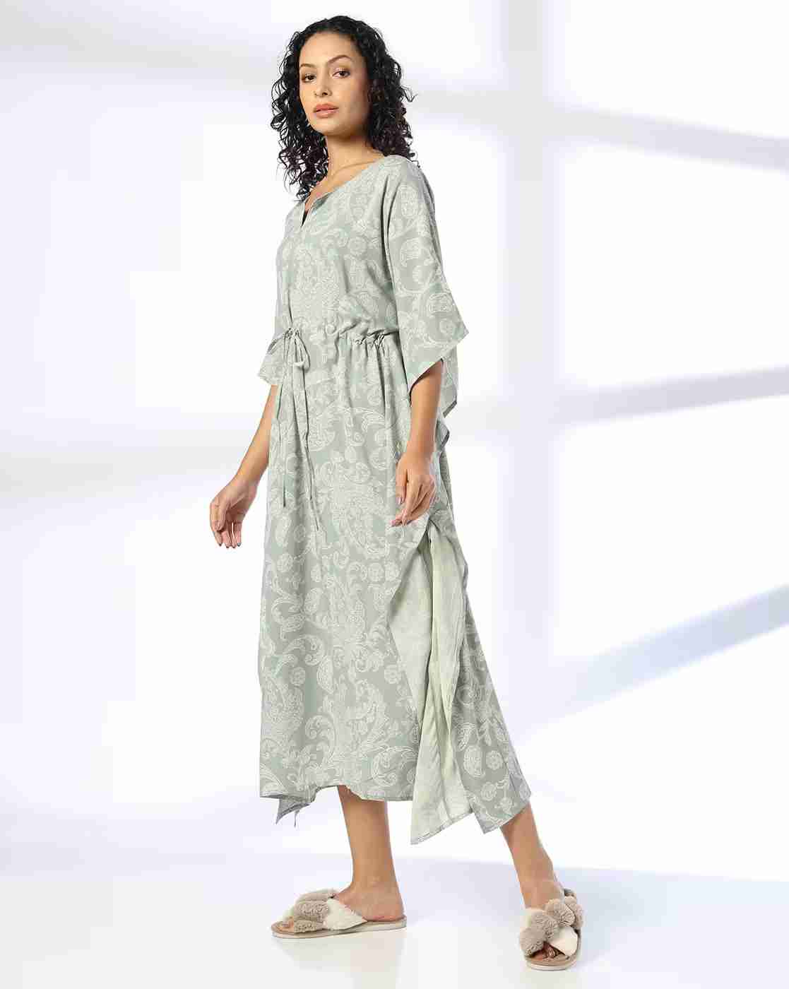 RIO | Women Paisley Print Cotton Kaftan|1