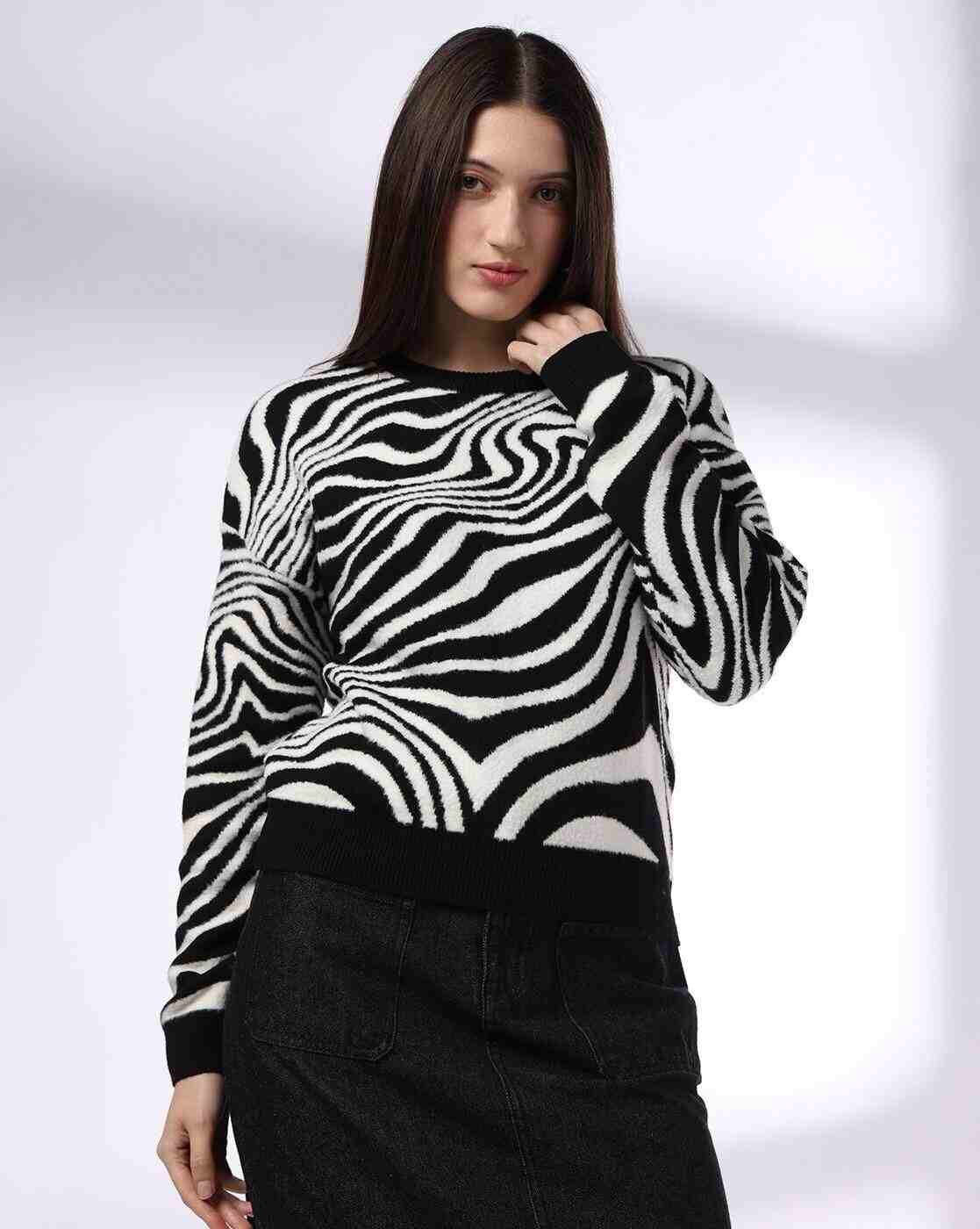 RIO | Women Animal Print Regular Fit Pullover|0