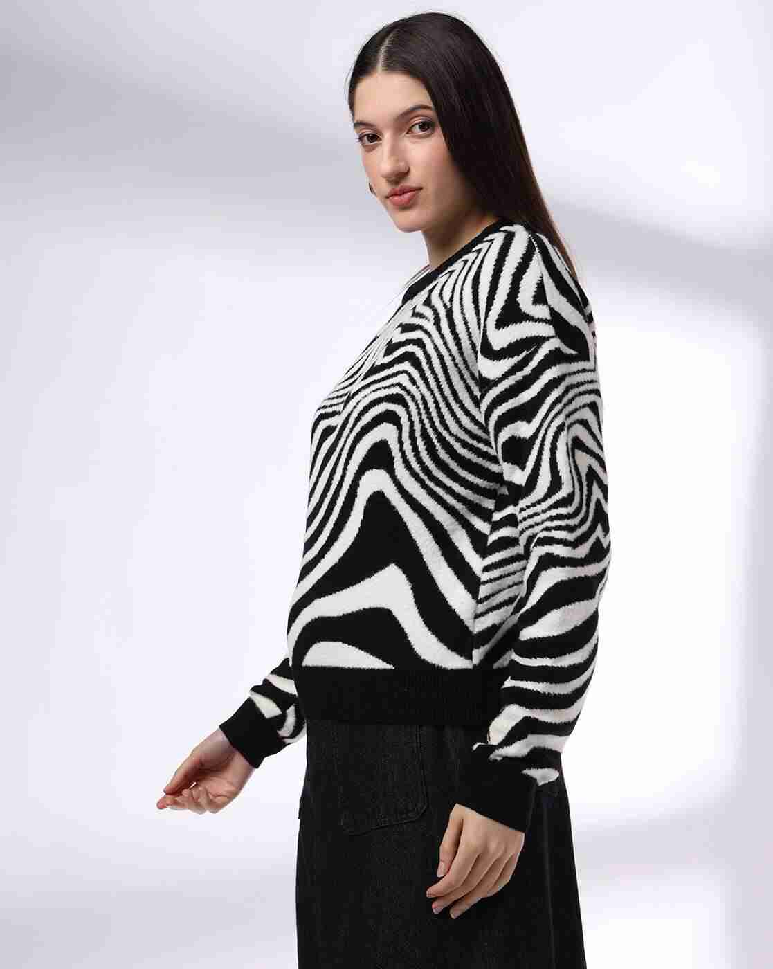 RIO | Women Animal Print Regular Fit Pullover|1