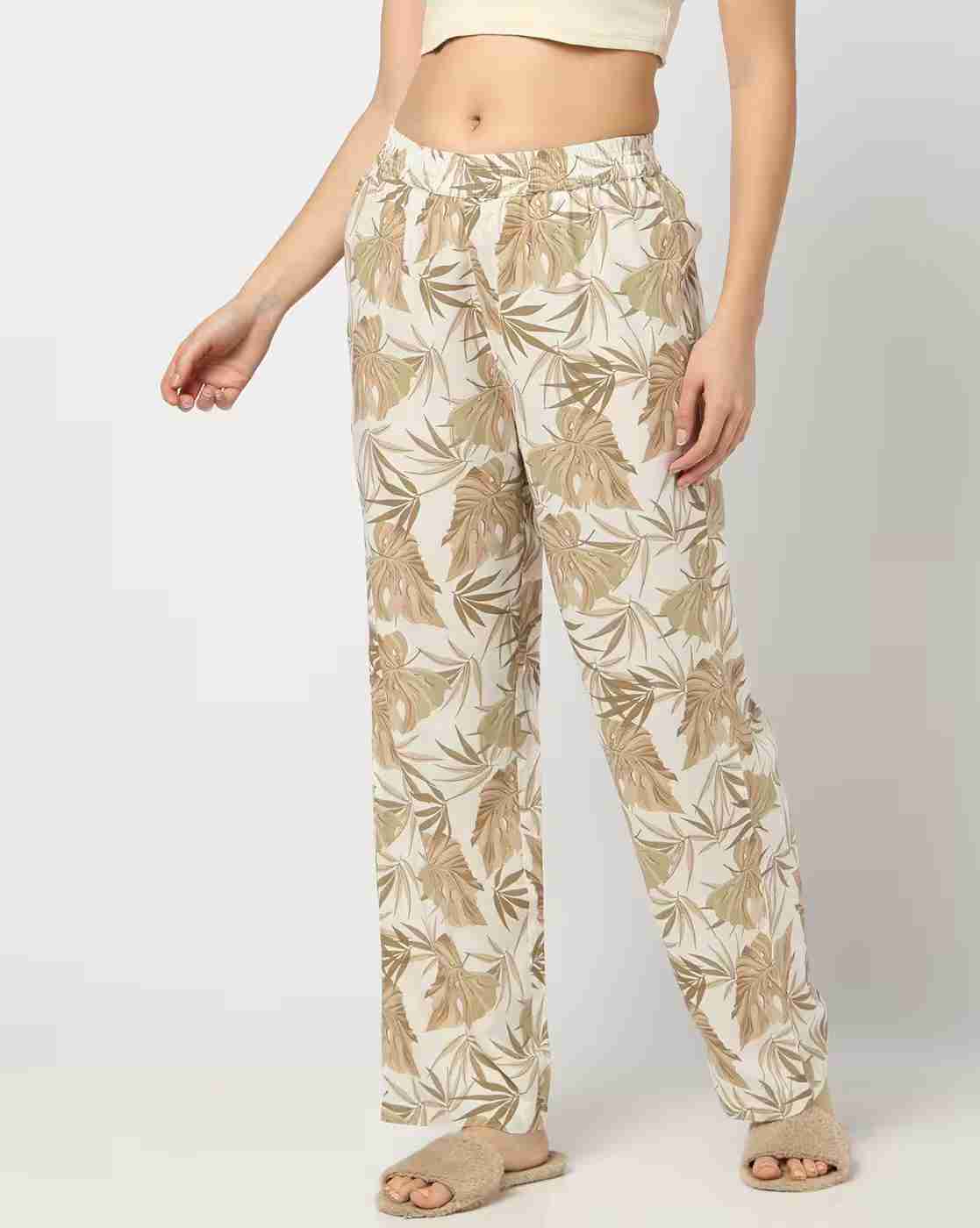 RIO | Women Leaf Print Pyjamas with Insert Pockets|4