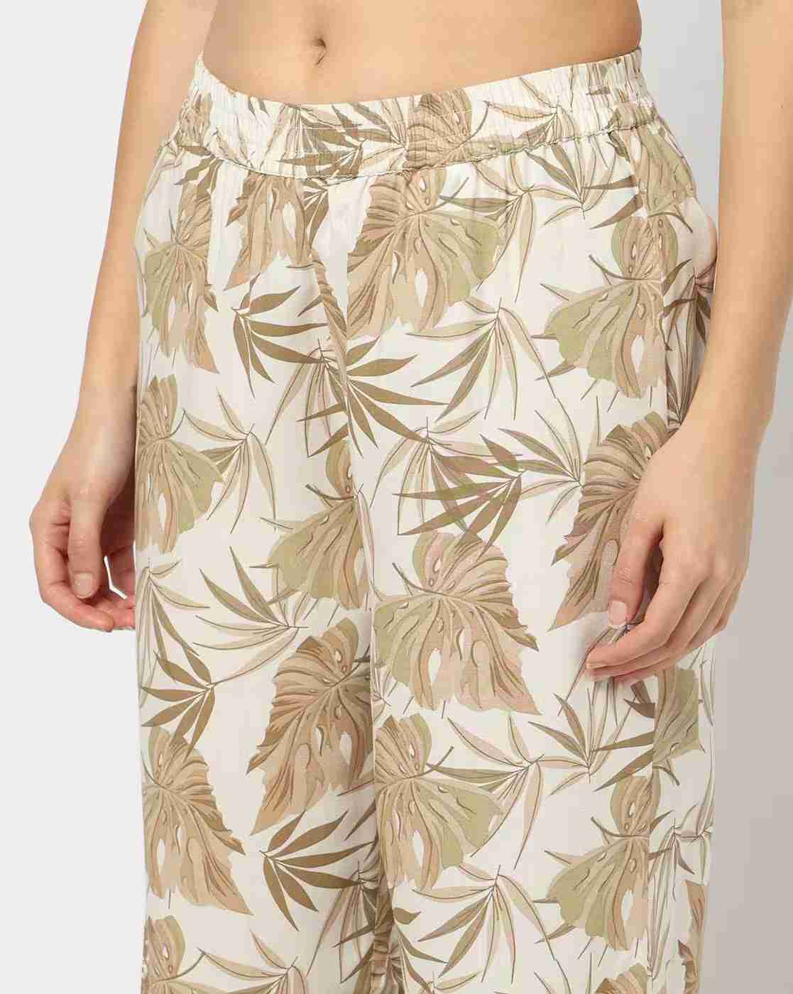 RIO | Women Leaf Print Pyjamas with Insert Pockets|5