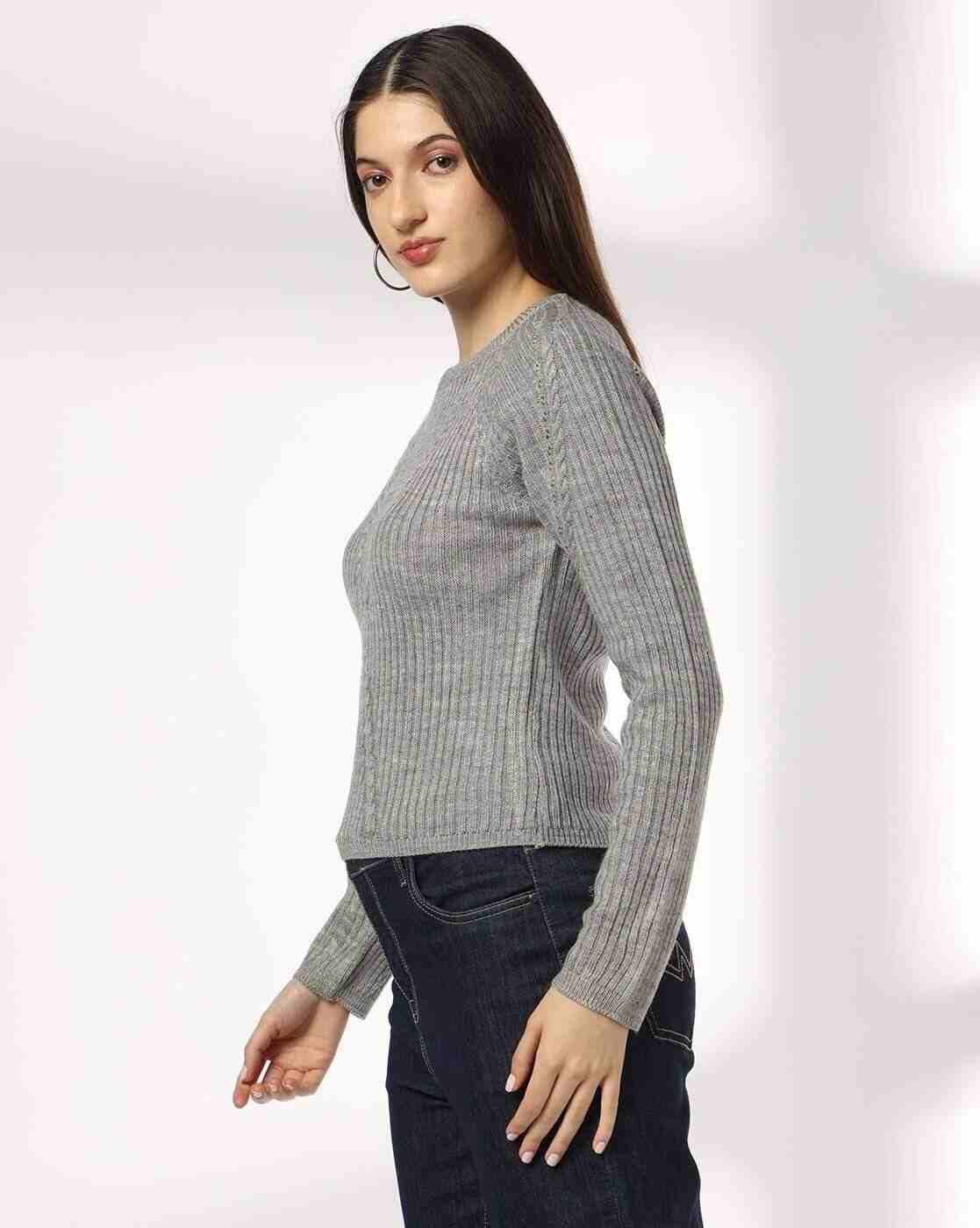 RIO | Women Ribbed Regular Fit Pullover|1