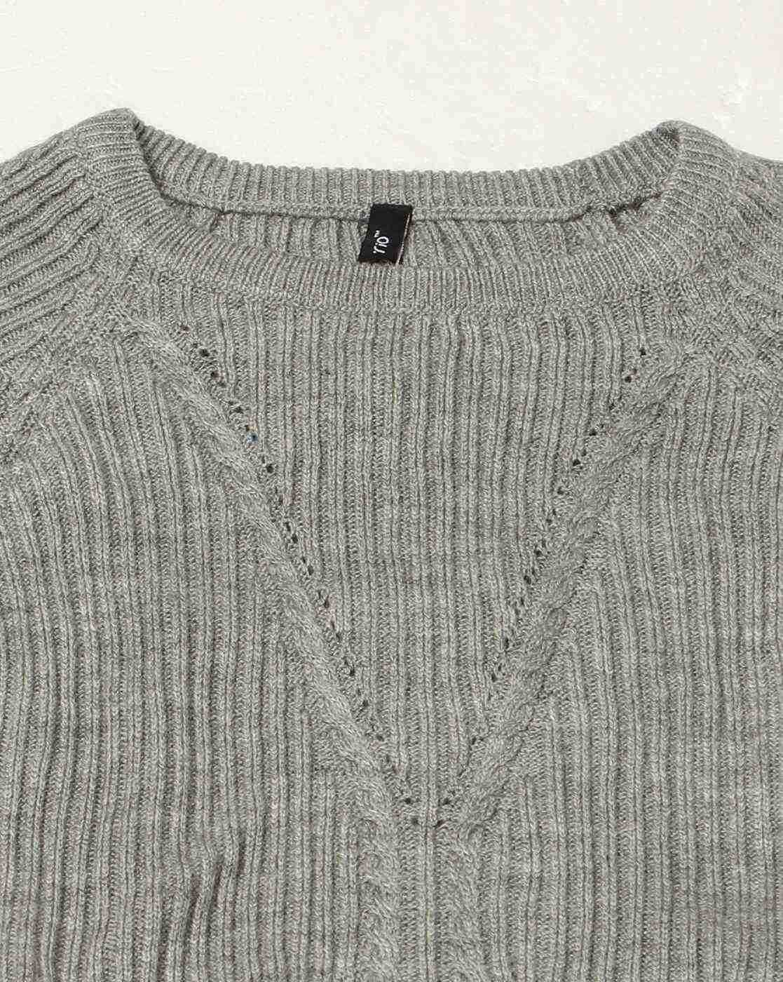 RIO | Women Ribbed Regular Fit Pullover|4