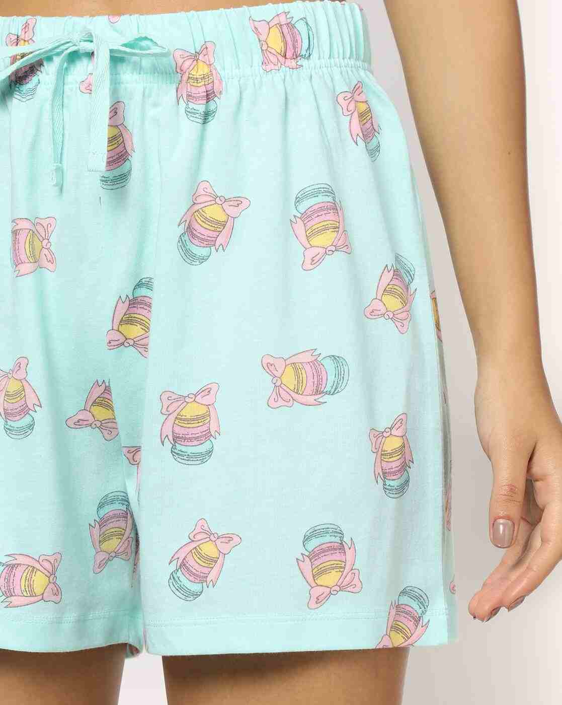 RIO | Women Graphic Print Round-Neck T-Shirt & Shorts Set|4