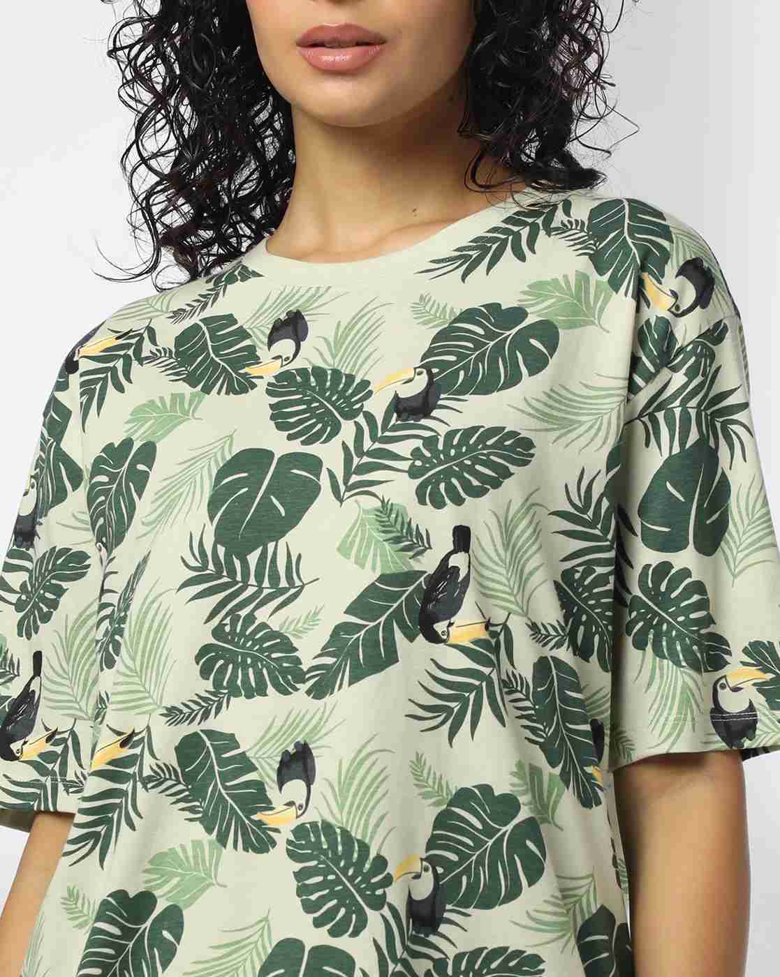 RIO | Women Tropical Print Cotton T-Shirt & Shorts Set|4