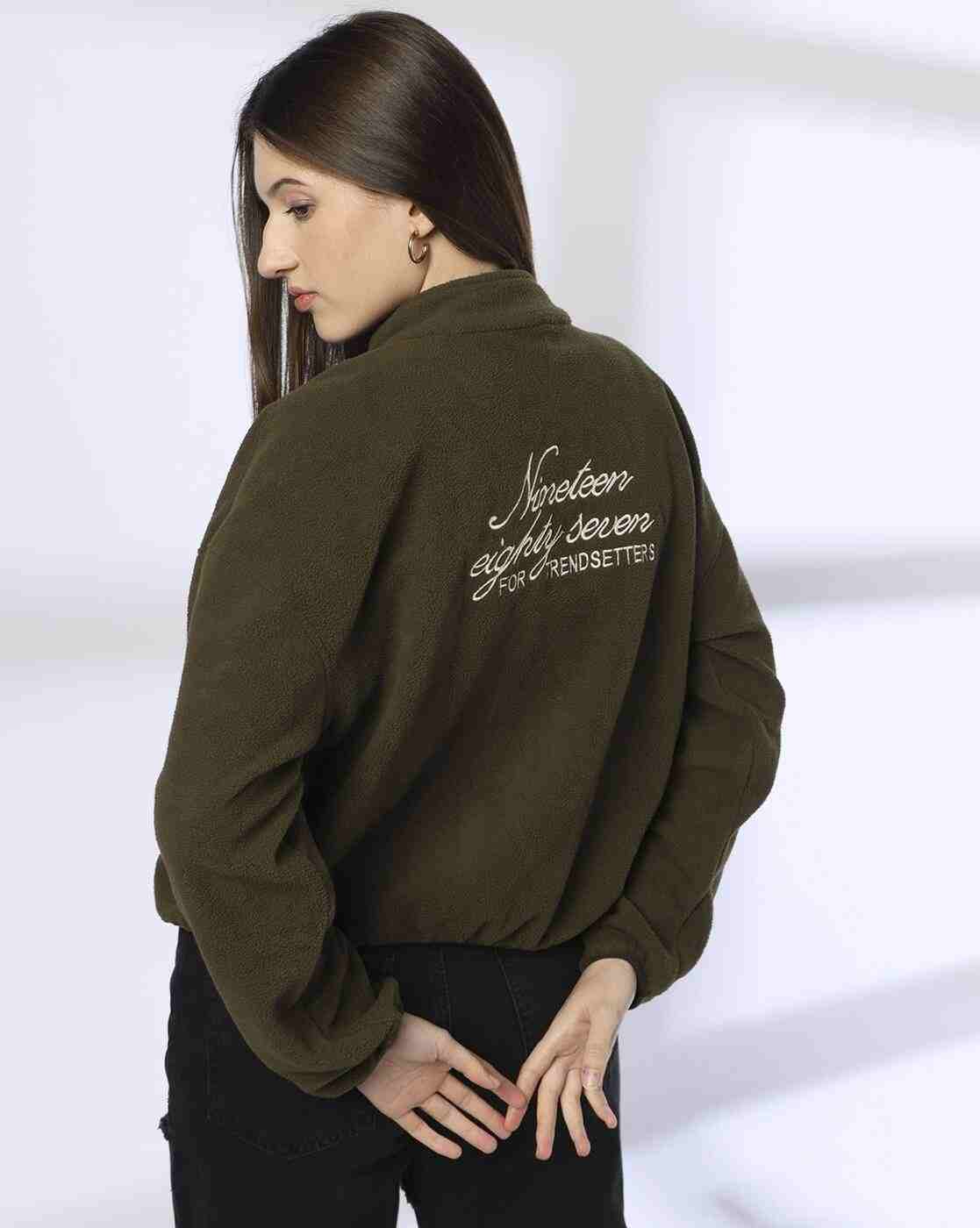 RIO | Women Ballerine Embroidered Polar Regular Fit Sweatshirt|0