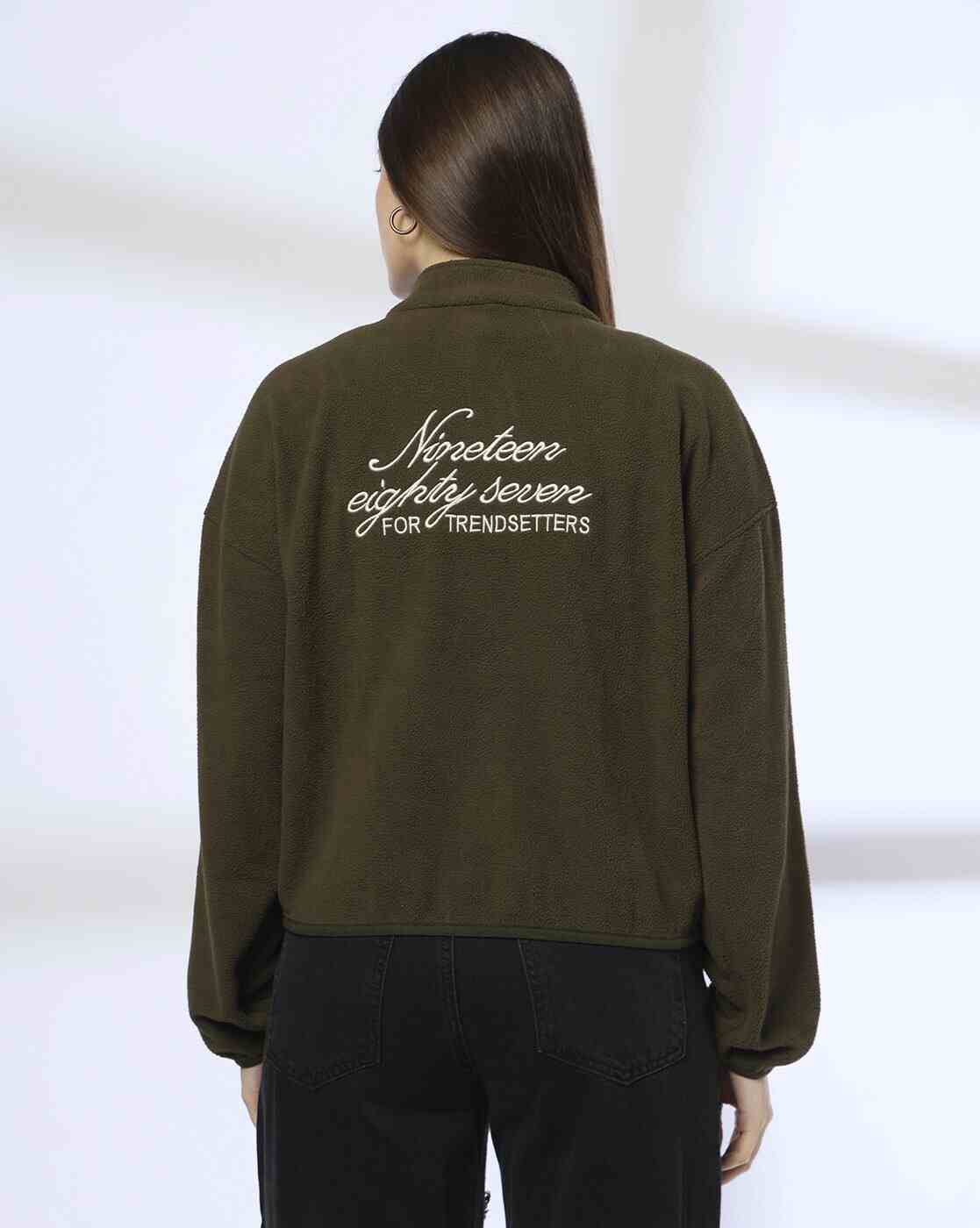 RIO | Women Ballerine Embroidered Polar Regular Fit Sweatshirt|2