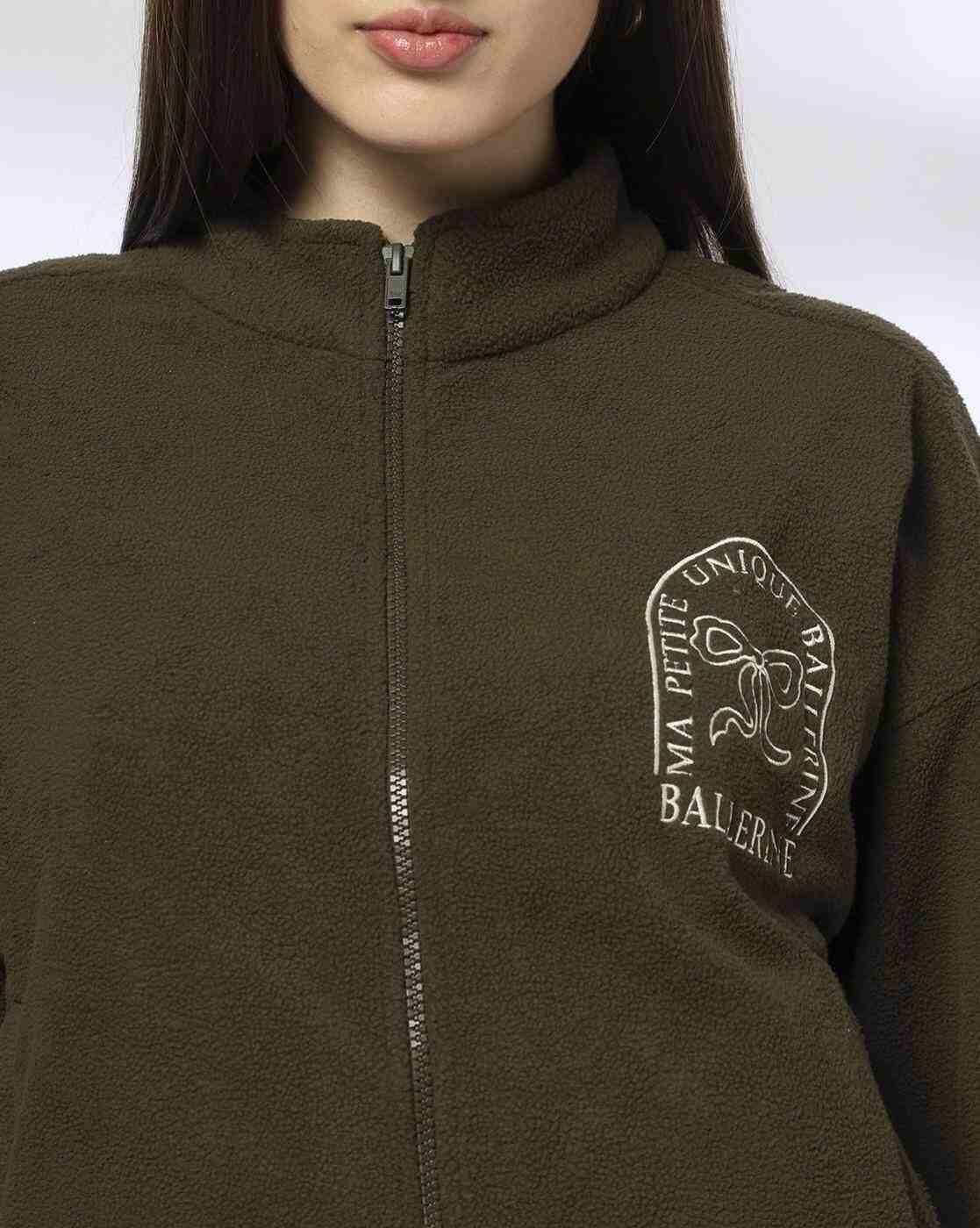 RIO | Women Ballerine Embroidered Polar Regular Fit Sweatshirt|4