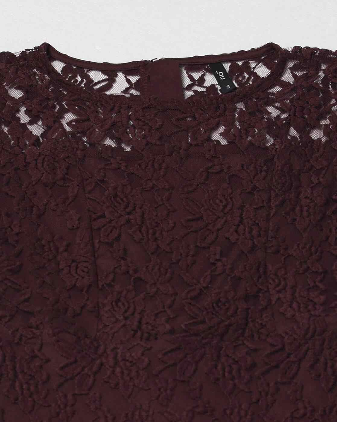 RIO | Women Lace Round-Neck A-Line Dress|4