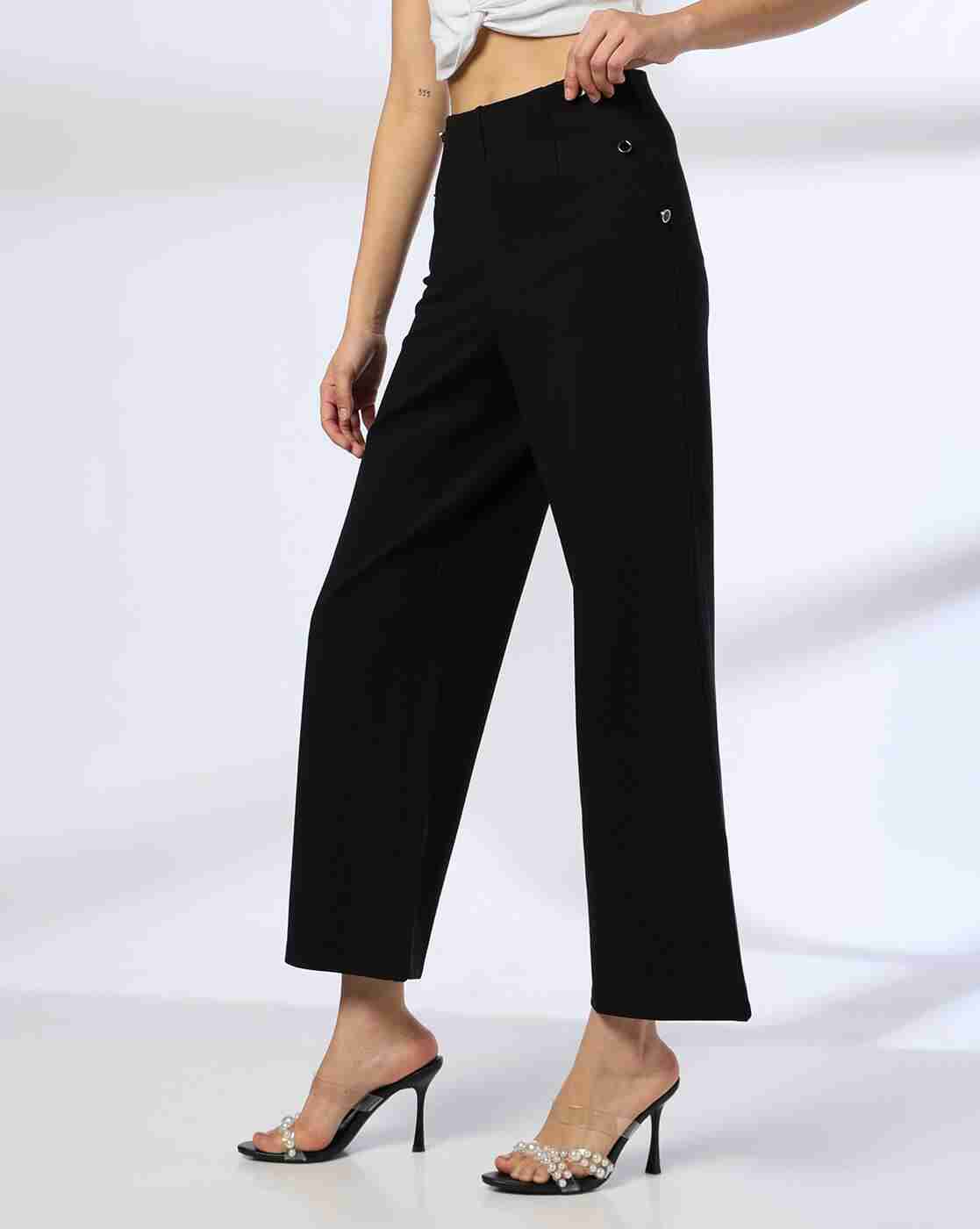 RIO | Women Relaxed Fut Croppped Ponte Pants|1
