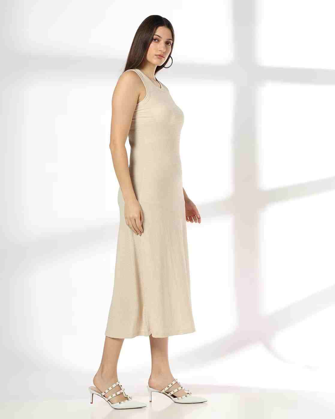 RIO | Women Patterned Round-Neck Bodycon Dress|1