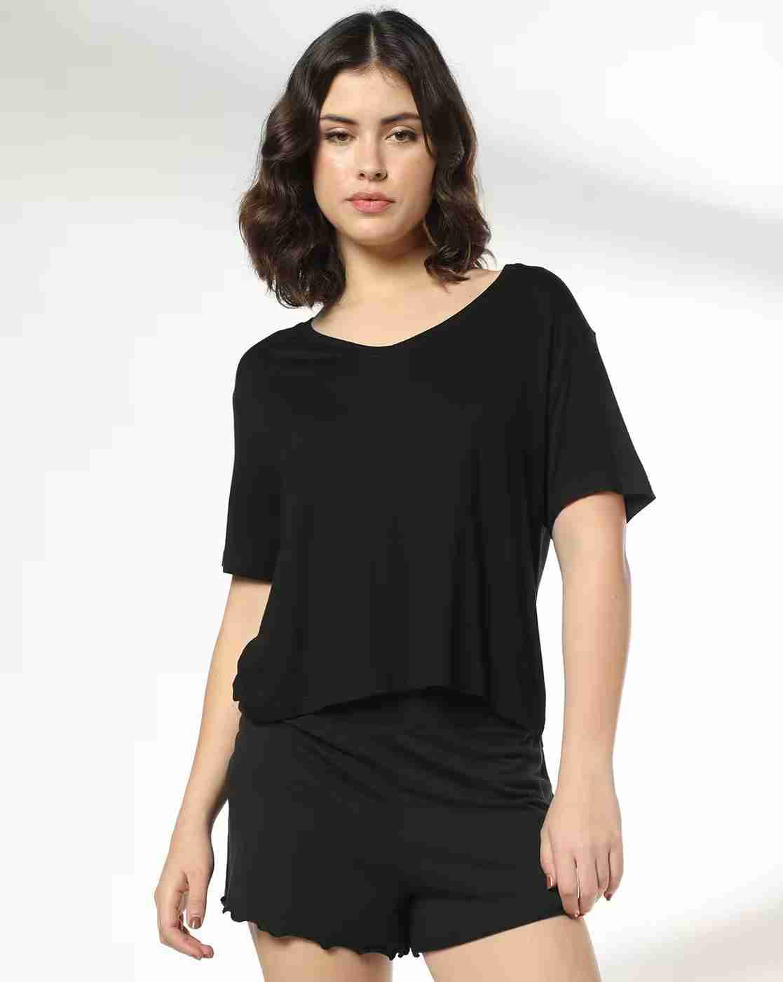 RIO | Women V-Neck Regular Fit T-Shirt|0