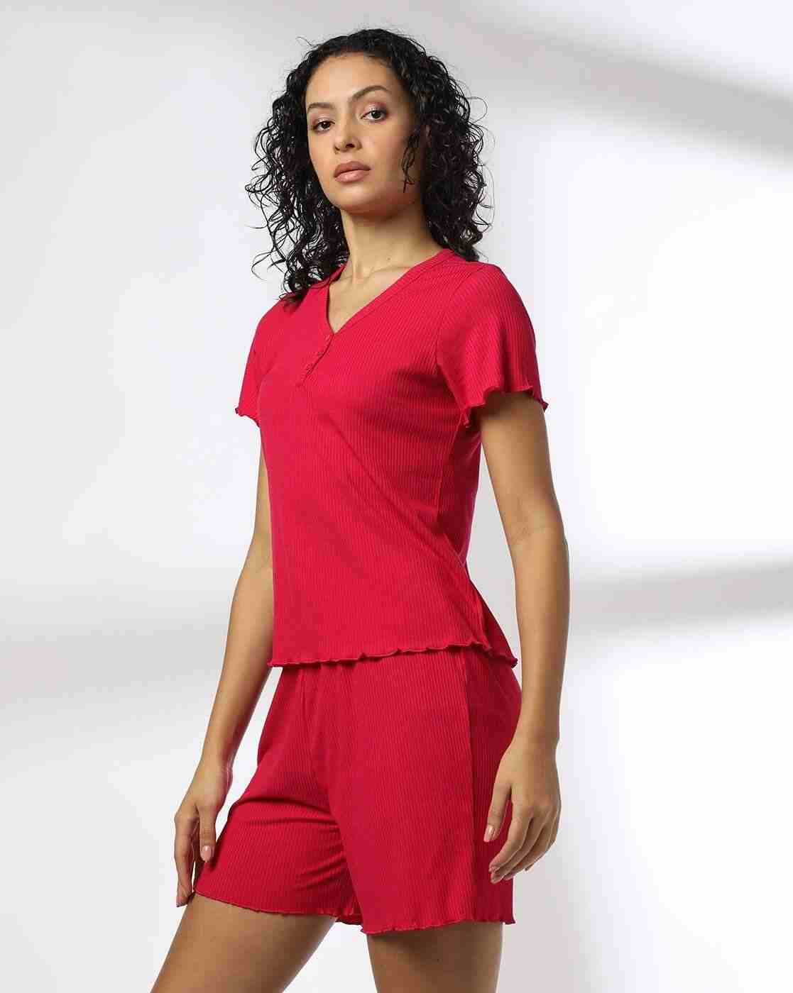 RIO | Women Ribbed V-Neck Top|1