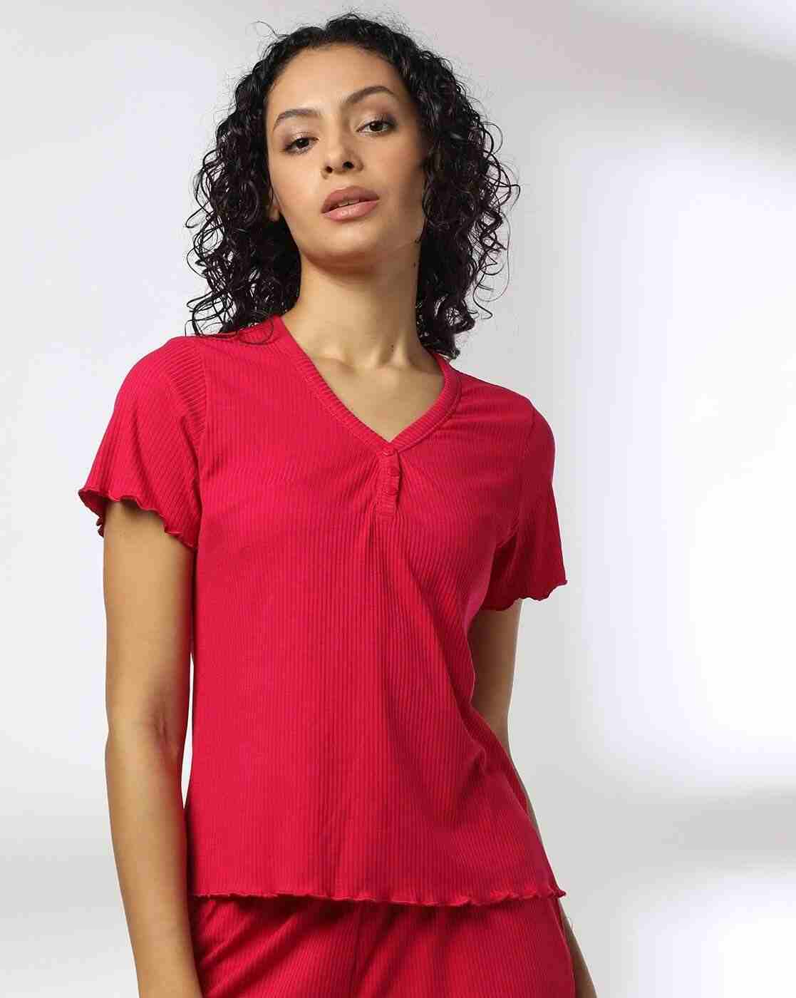 RIO | Women Ribbed V-Neck Top|3