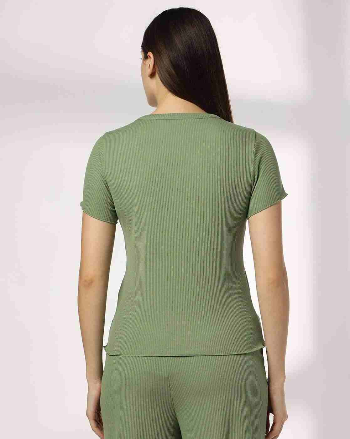 RIO | Women Ribbed V-Neck Top|2