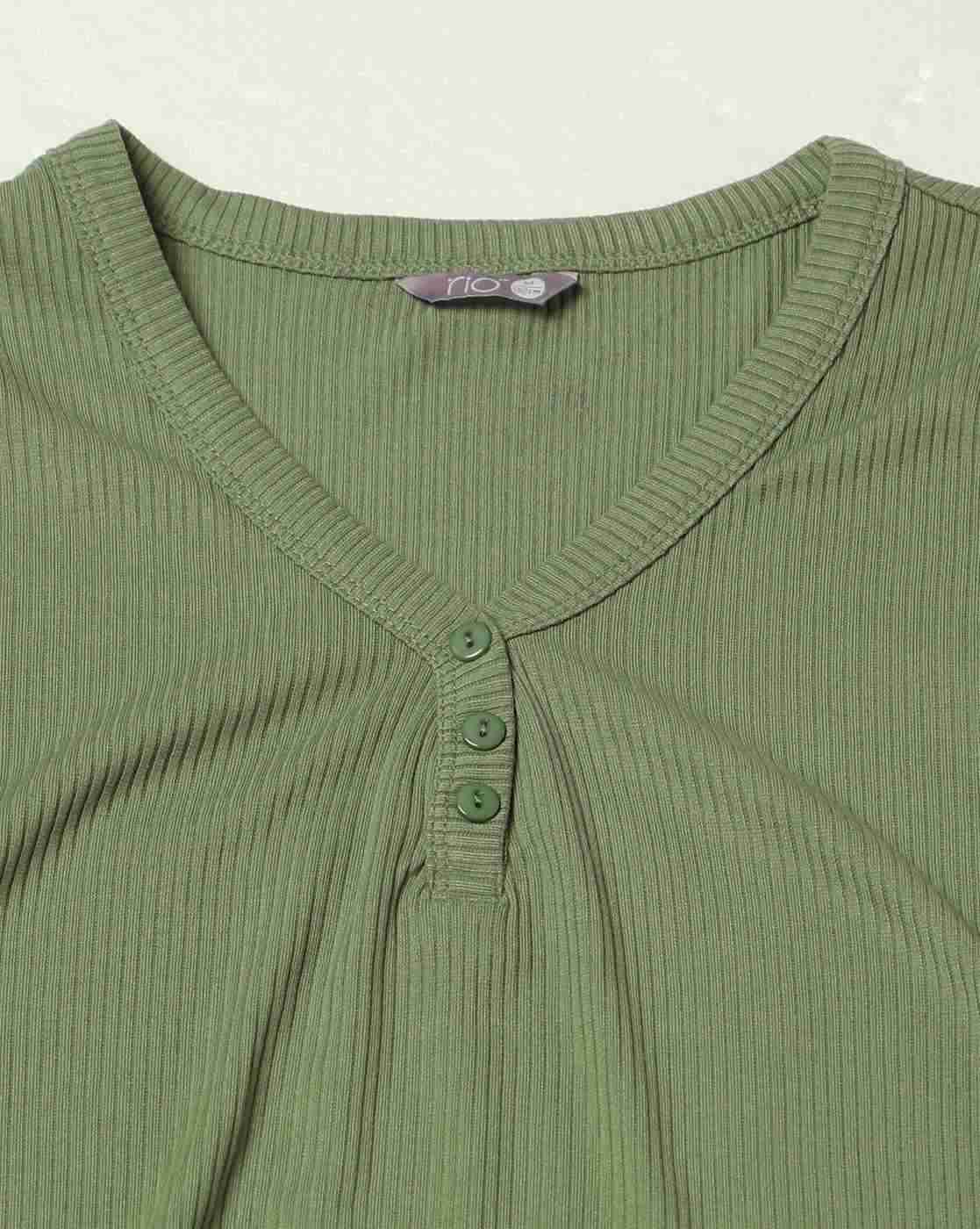 RIO | Women Ribbed V-Neck Top|4