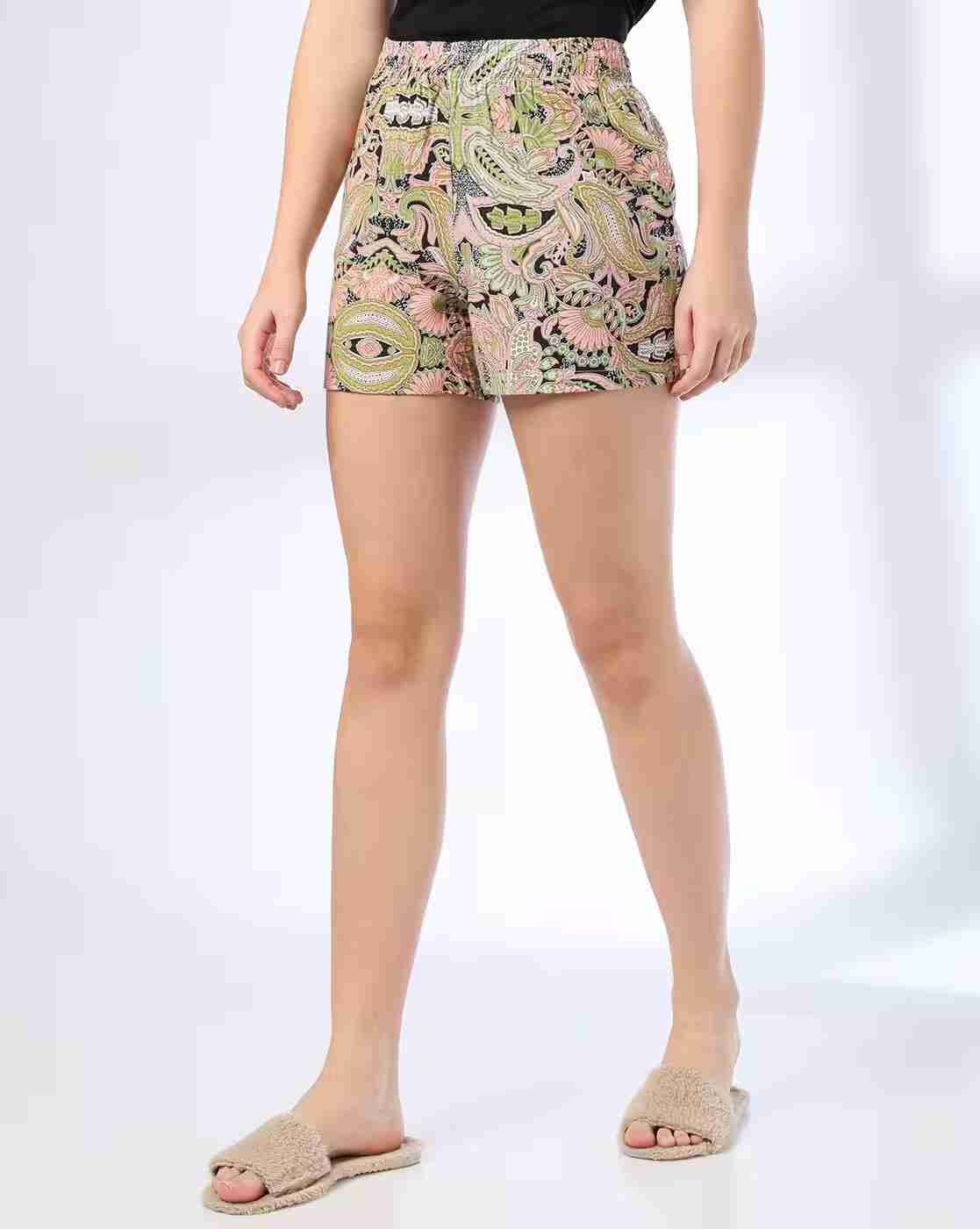 RIO | Women Pack of 2 Printed Regular Fit Shorts|1