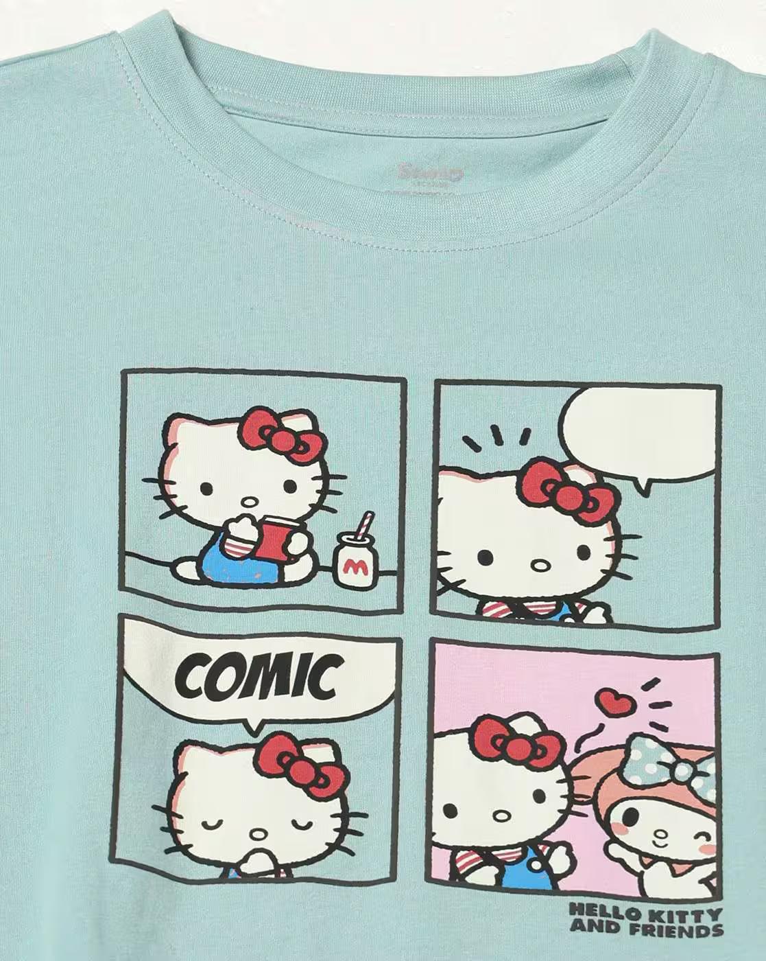 RIO | Women Hello Kitty Comic Print T-Shirt|4