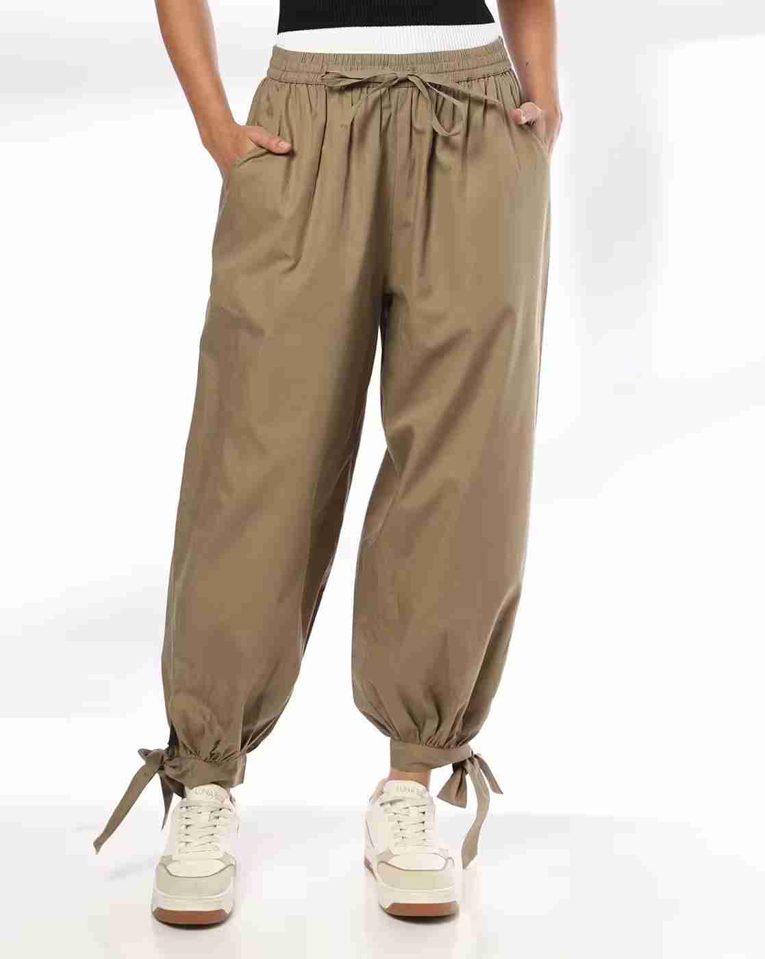 RIO | Women Relaxed Fit Tie-Up Balloon Pants|0
