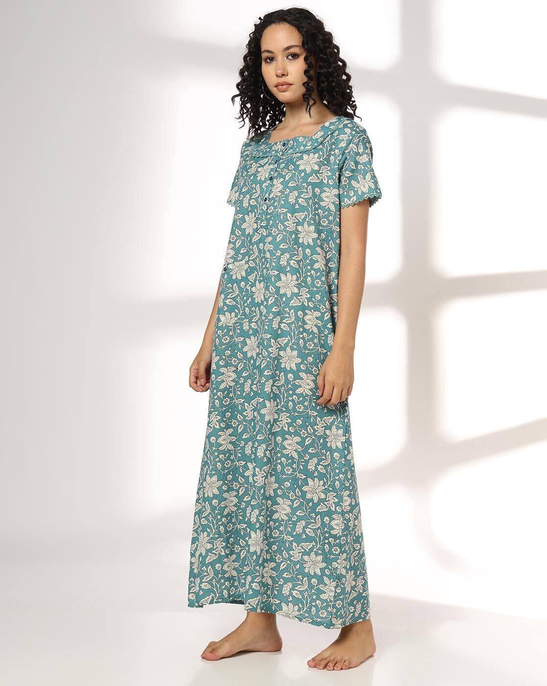 RIO | Women Floral Print Nightie|1