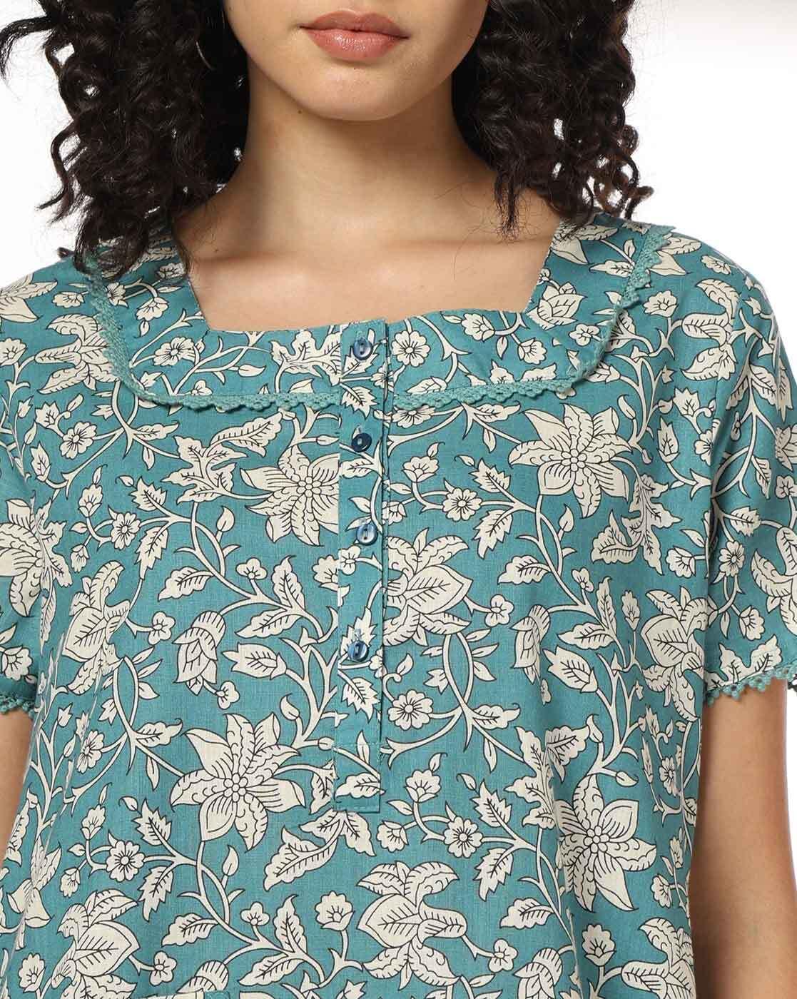 RIO | Women Floral Print Nightie|3