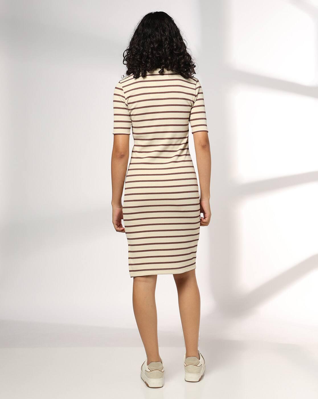 RIO | Women Striped Bodycon Dress|2