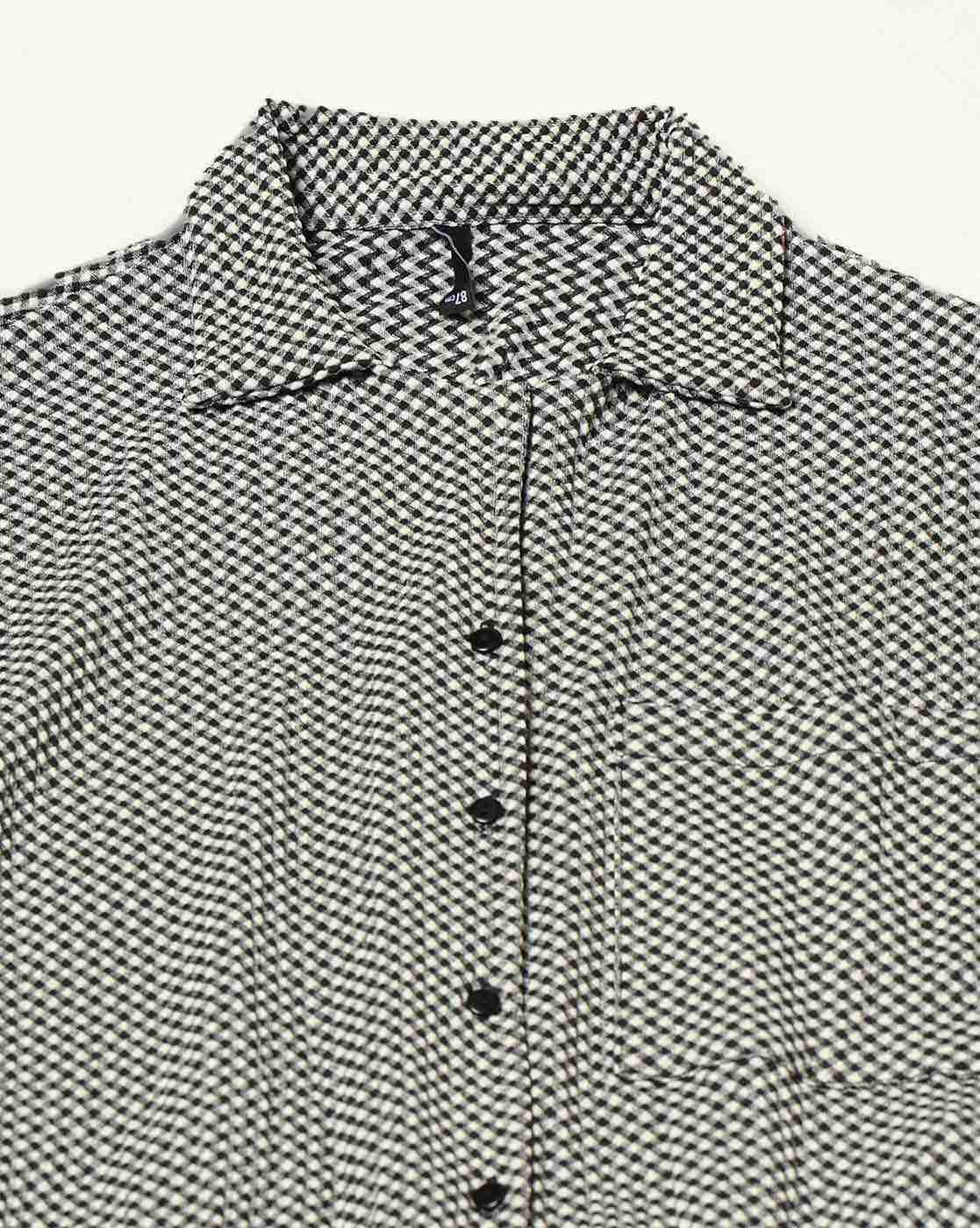RIO | Women Ghingham Checked Regular Fit Knit Shirt|5