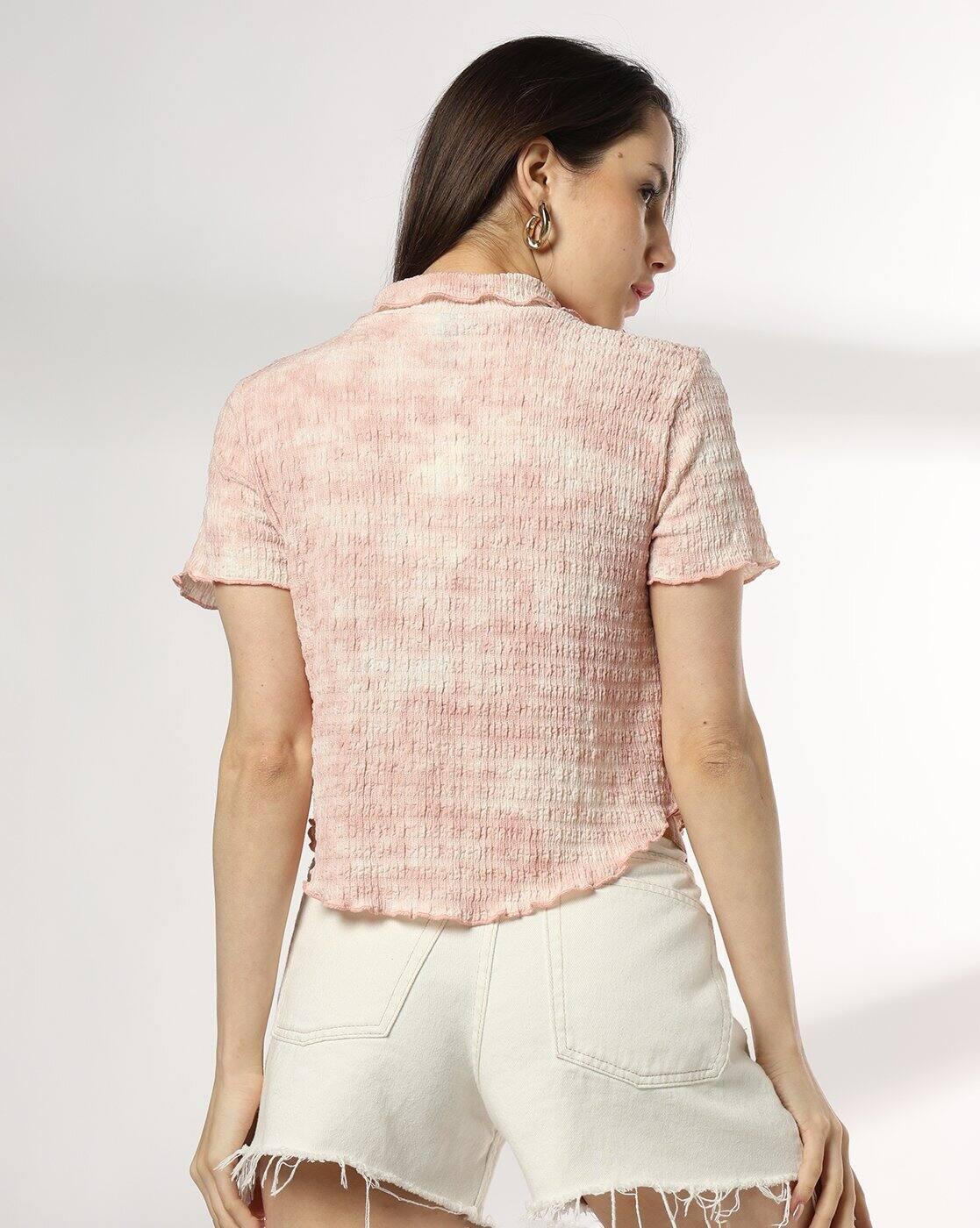 RIO | Women Slim Fit Crop Shirt|2
