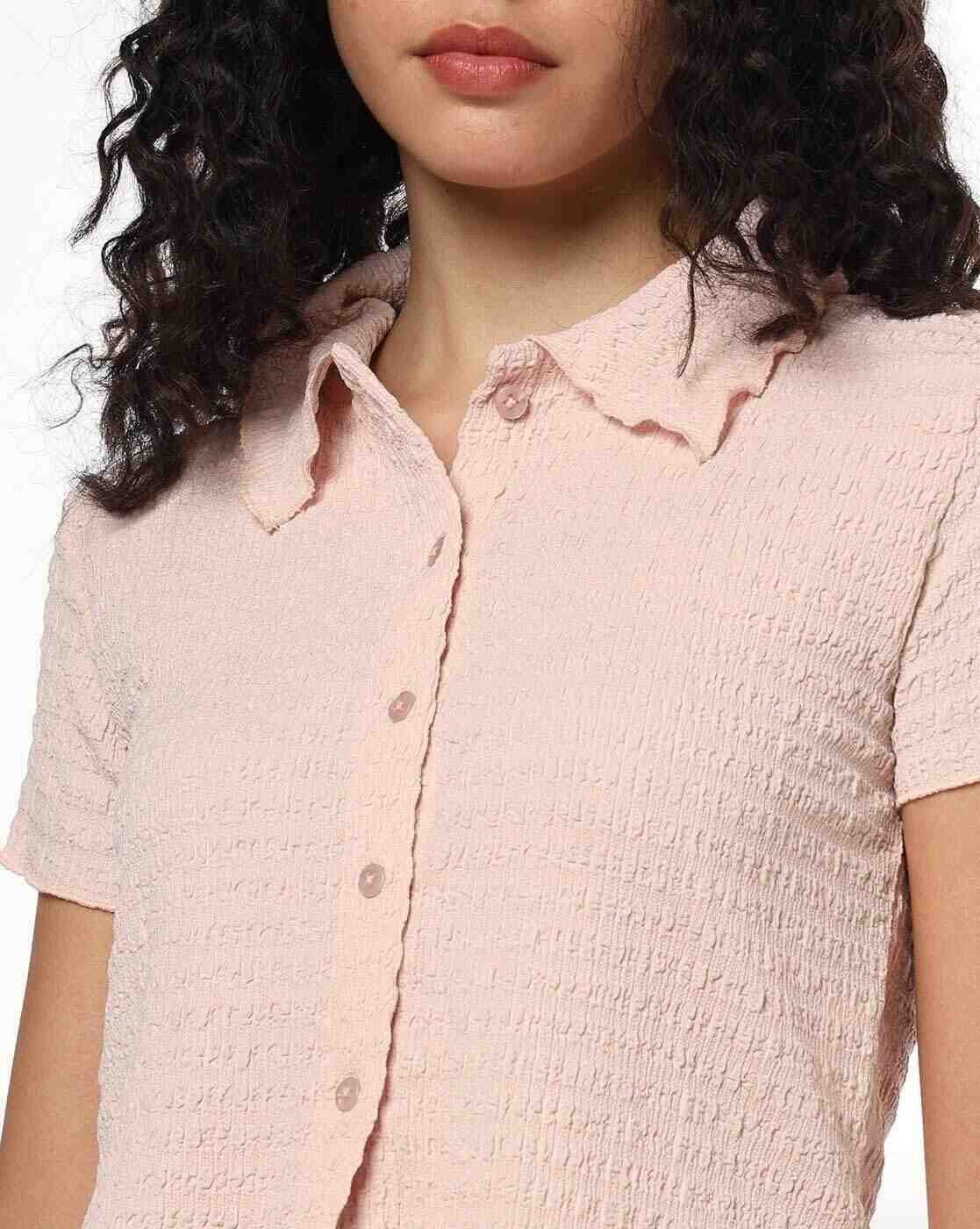 RIO | Women Patterned Slim Fit Crop Shirt|4