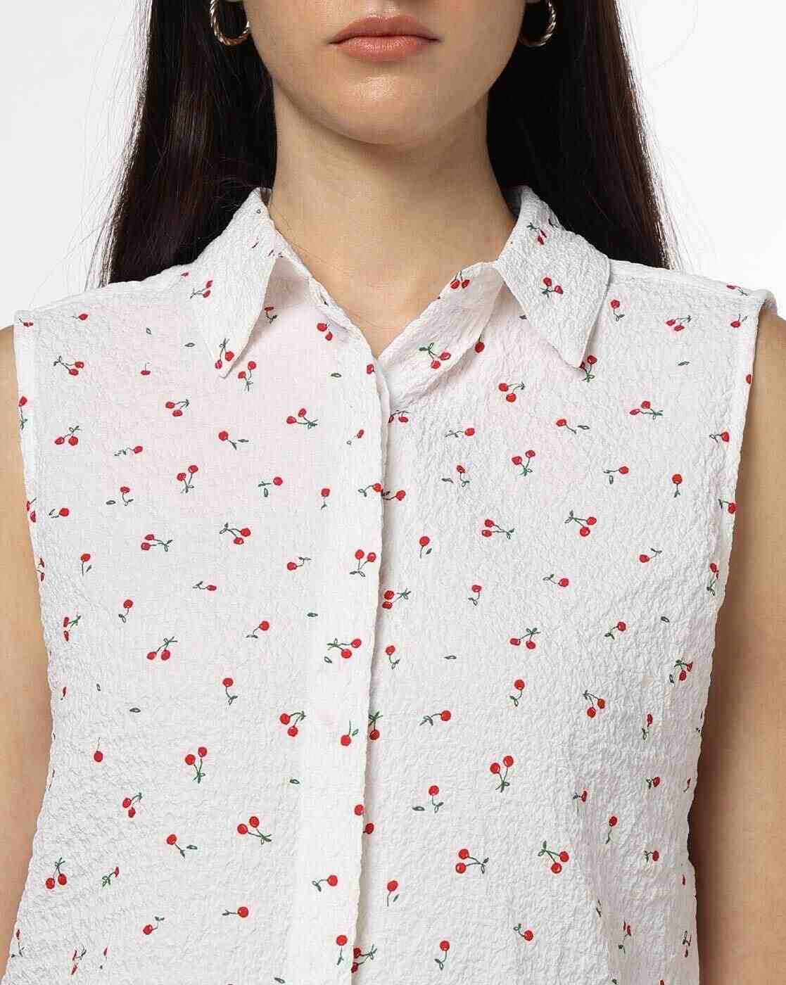 RIO | Women Printed Regular Fit Crop Shirt|3