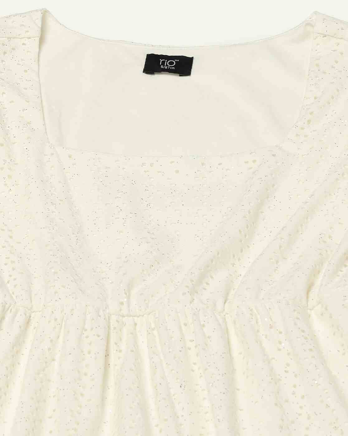 RIO | Women Schiffli Embroidered Tiered Dress|4