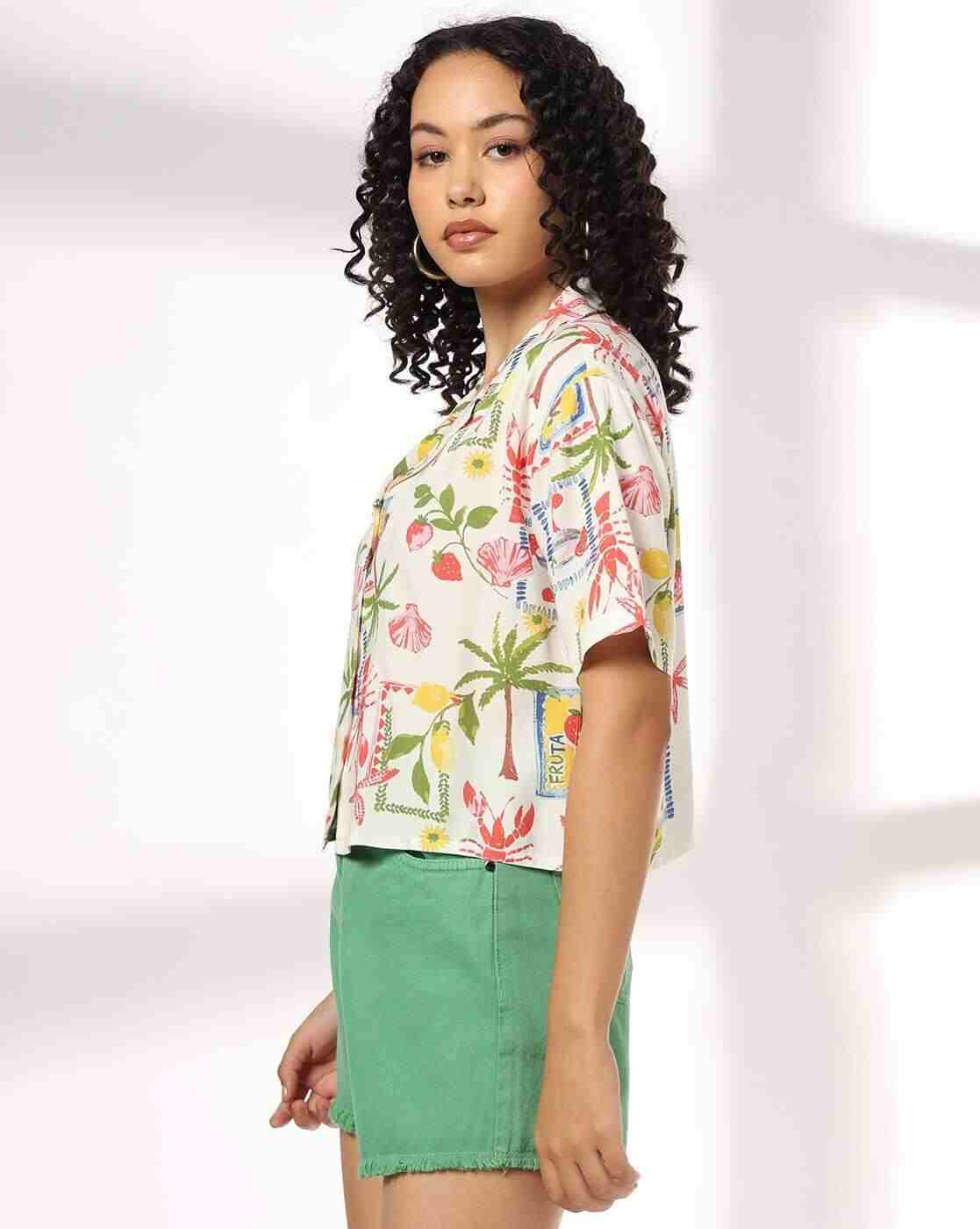 RIO | Women Printed Boxy Fit Shirt|1