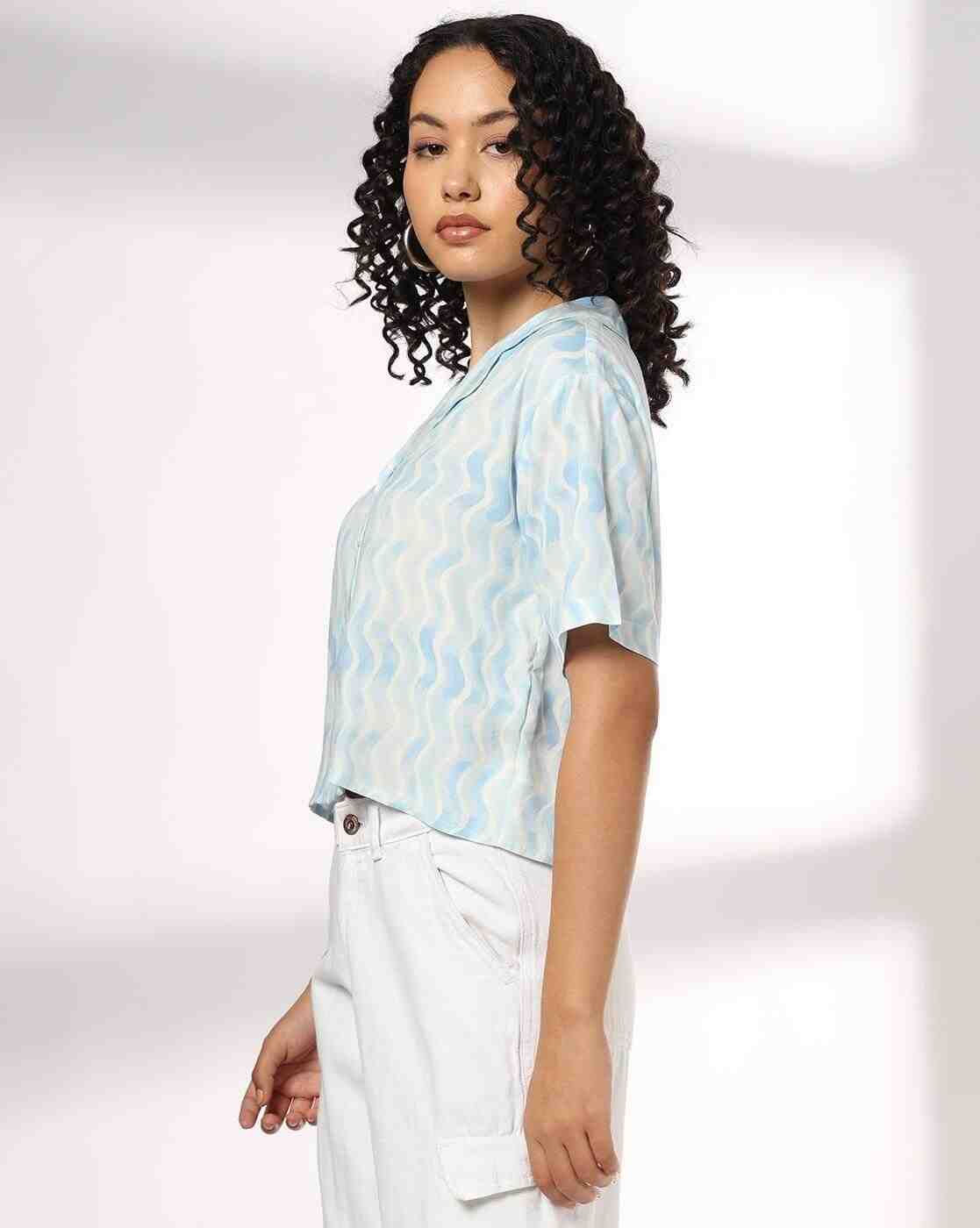 RIO | Women Printed Boxy Fit Shirt|1