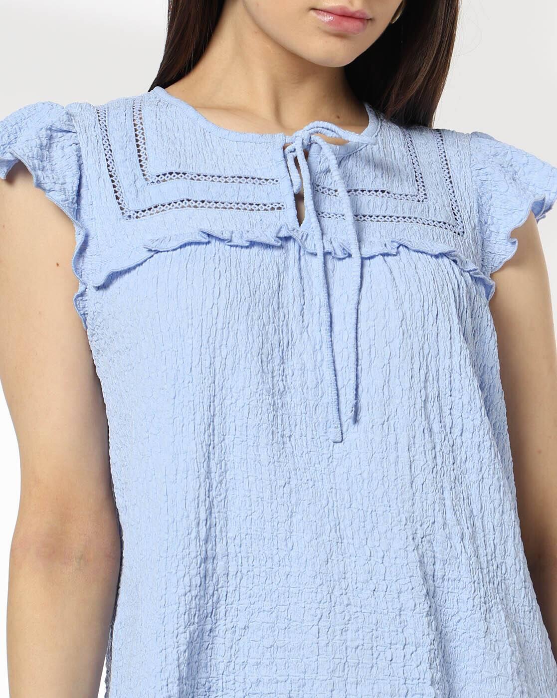 RIO | Women Lace Insert Boho Regular Fit Top|3