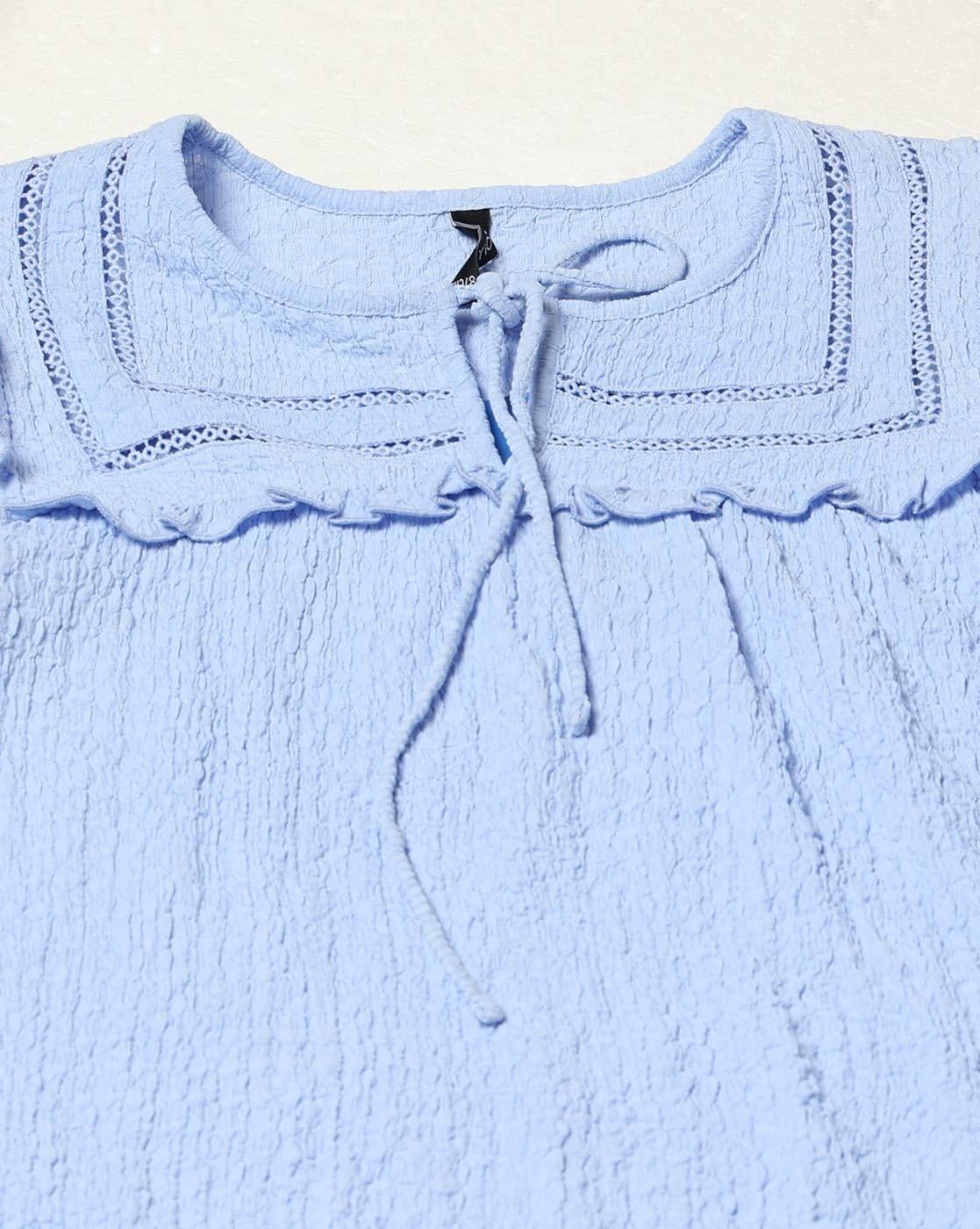 RIO | Women Lace Insert Boho Regular Fit Top|4