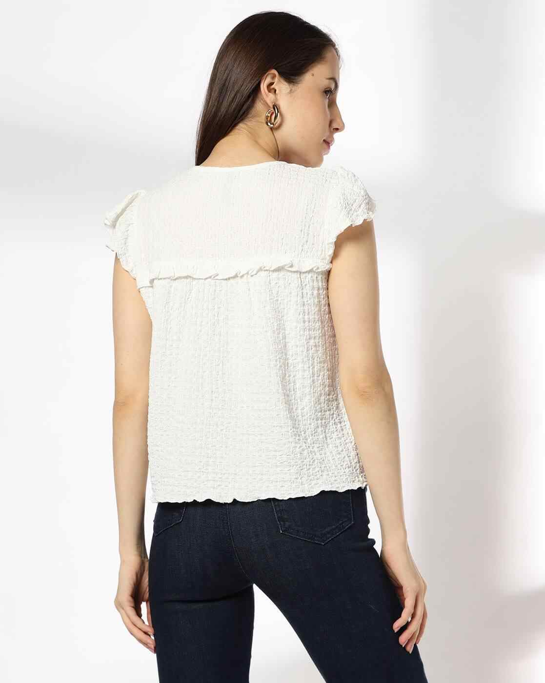 RIO | Women Lace Insert Boho Regular Fit Top|2