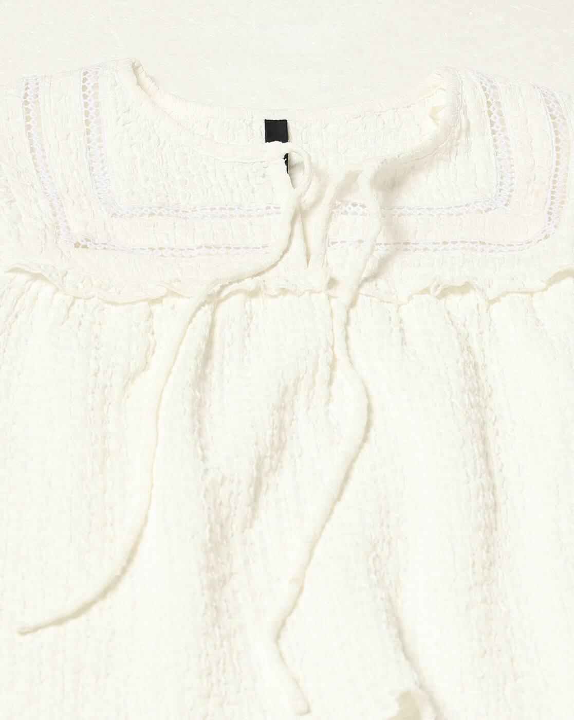 RIO | Women Lace Insert Boho Regular Fit Top|5