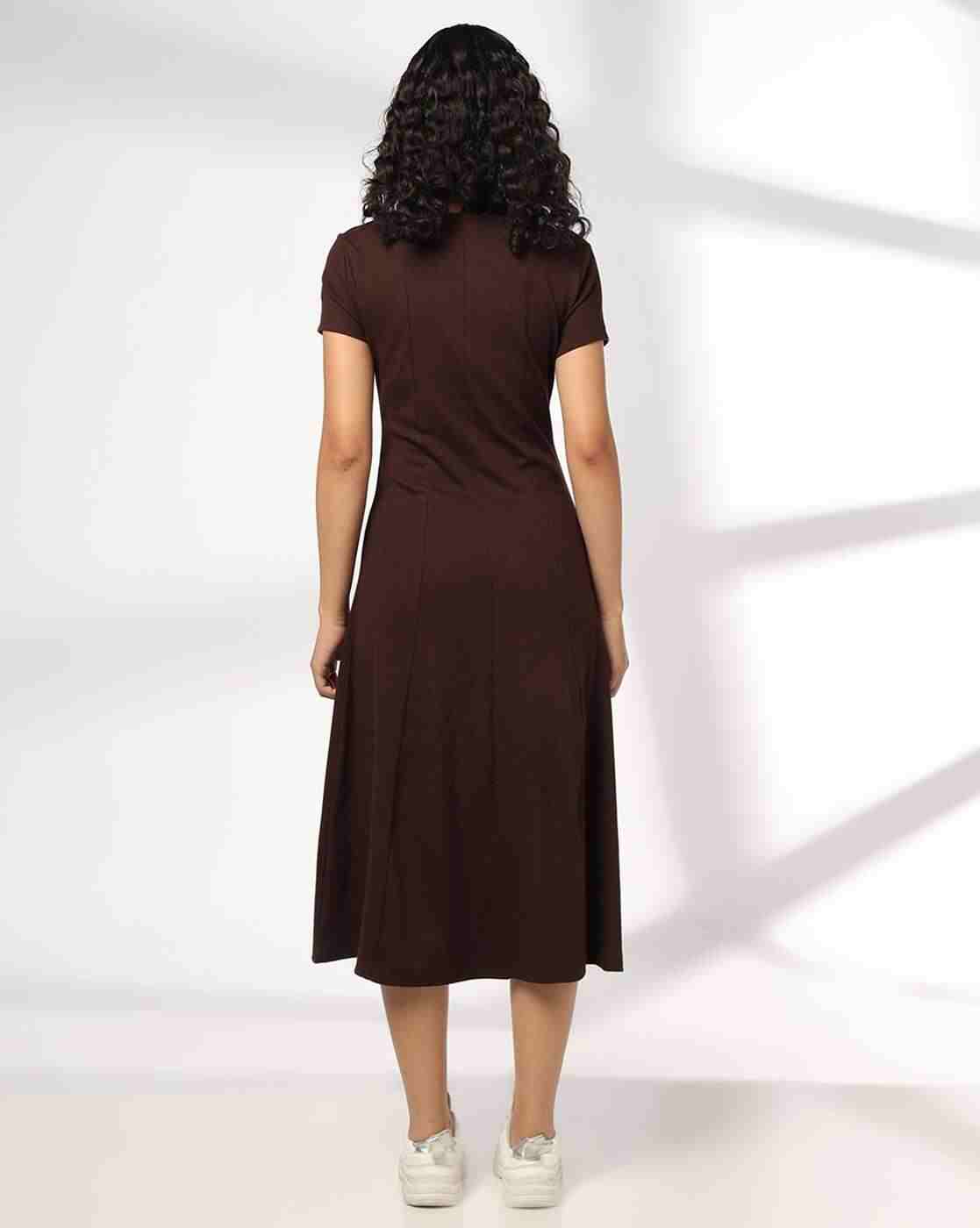 RIO | Women Round-Neck A-Line Dress|2