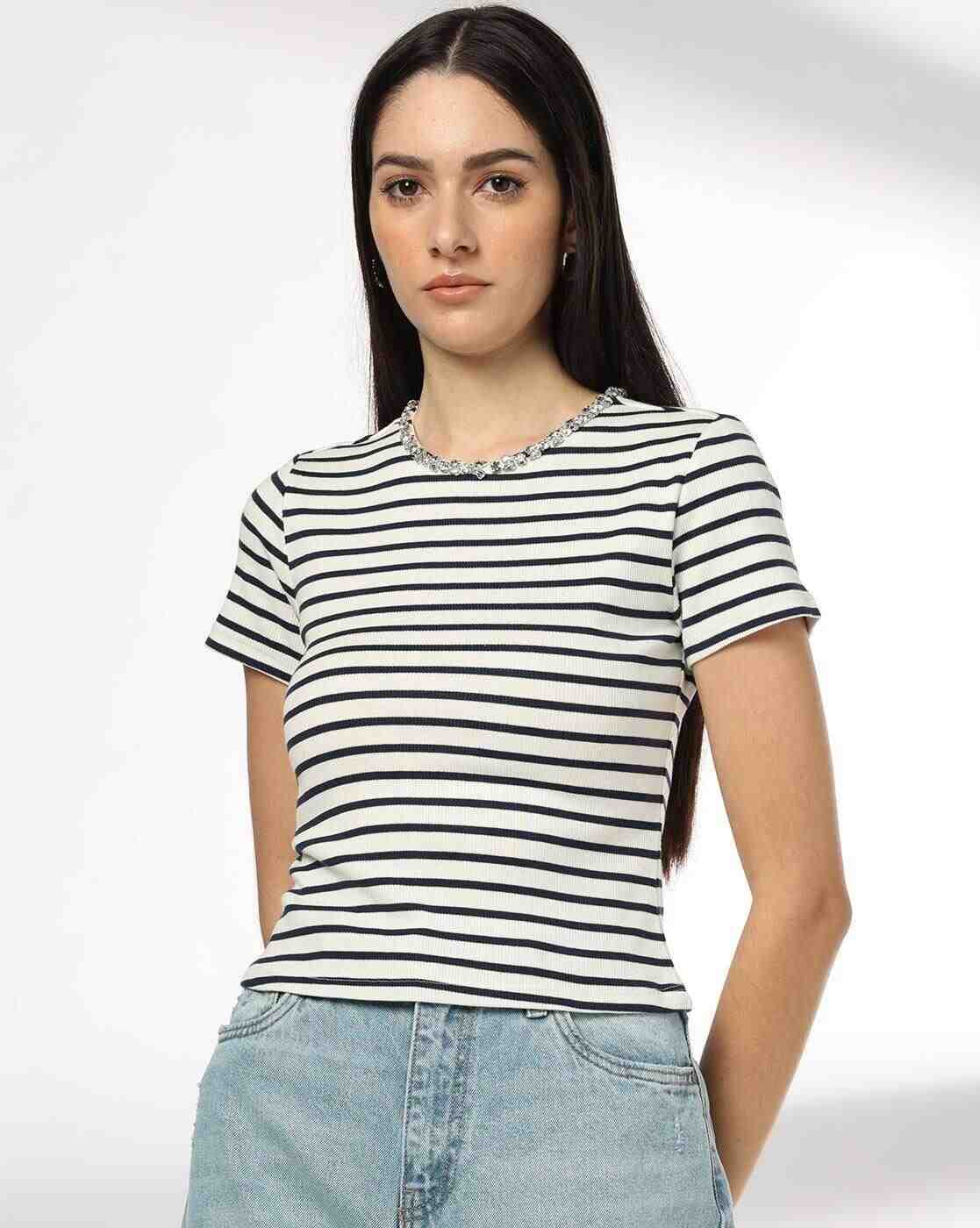 RIO | Women Striped Regular Fit Top|0