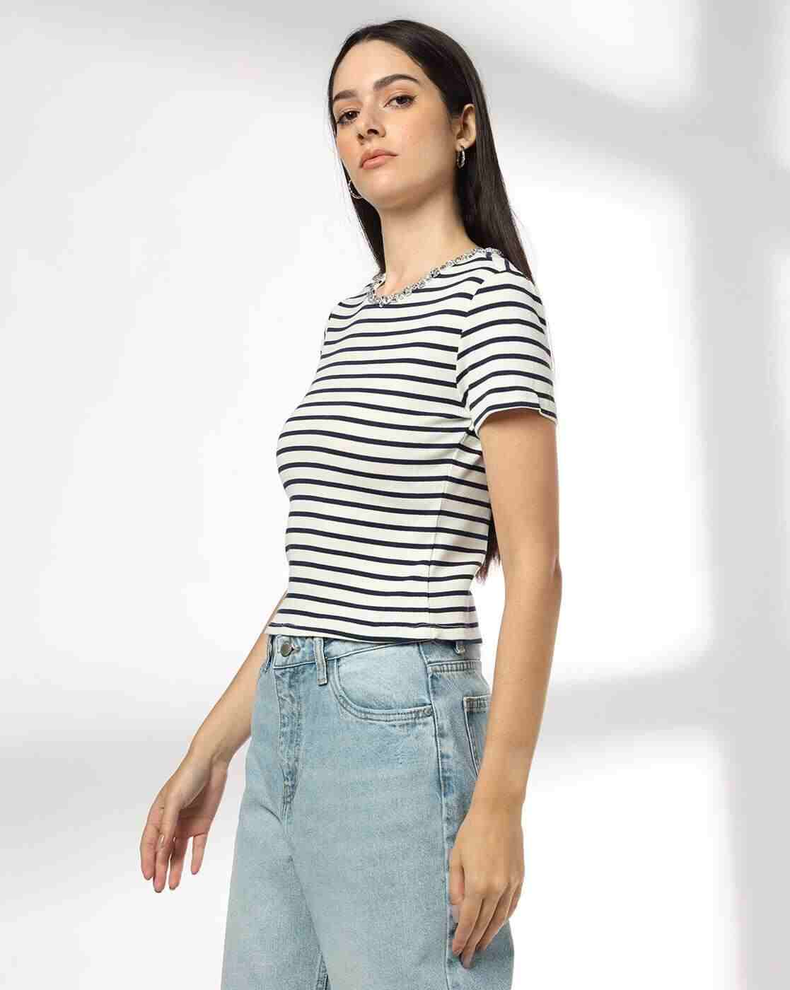 RIO | Women Striped Regular Fit Top|1