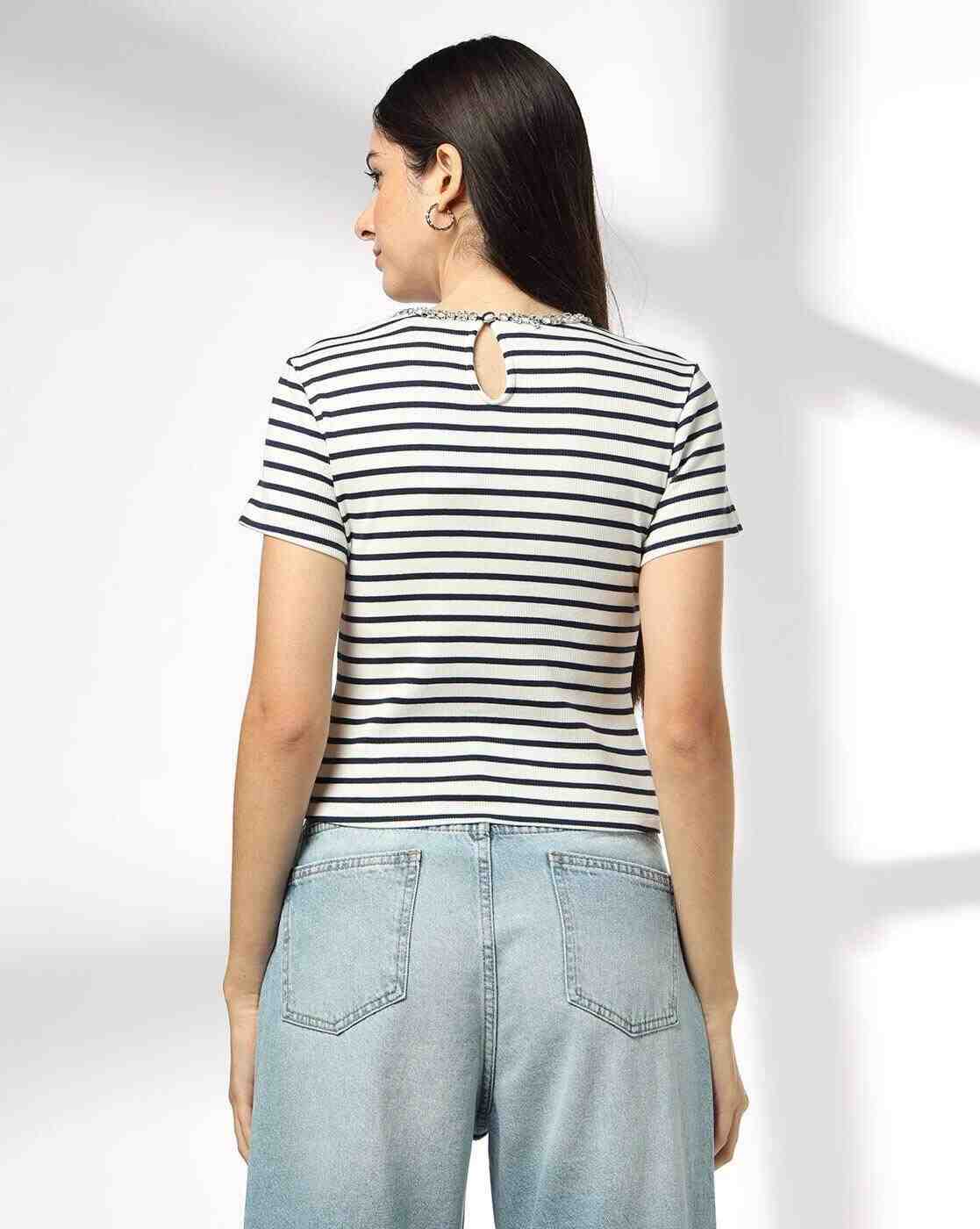 RIO | Women Striped Regular Fit Top|2