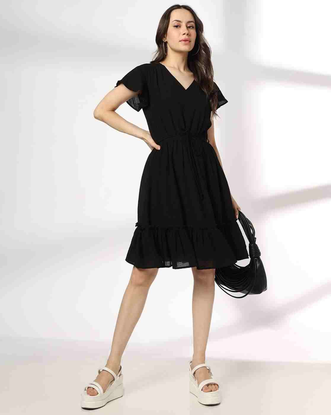 RIO | Women V-Neck Mini Tiered Dress|0
