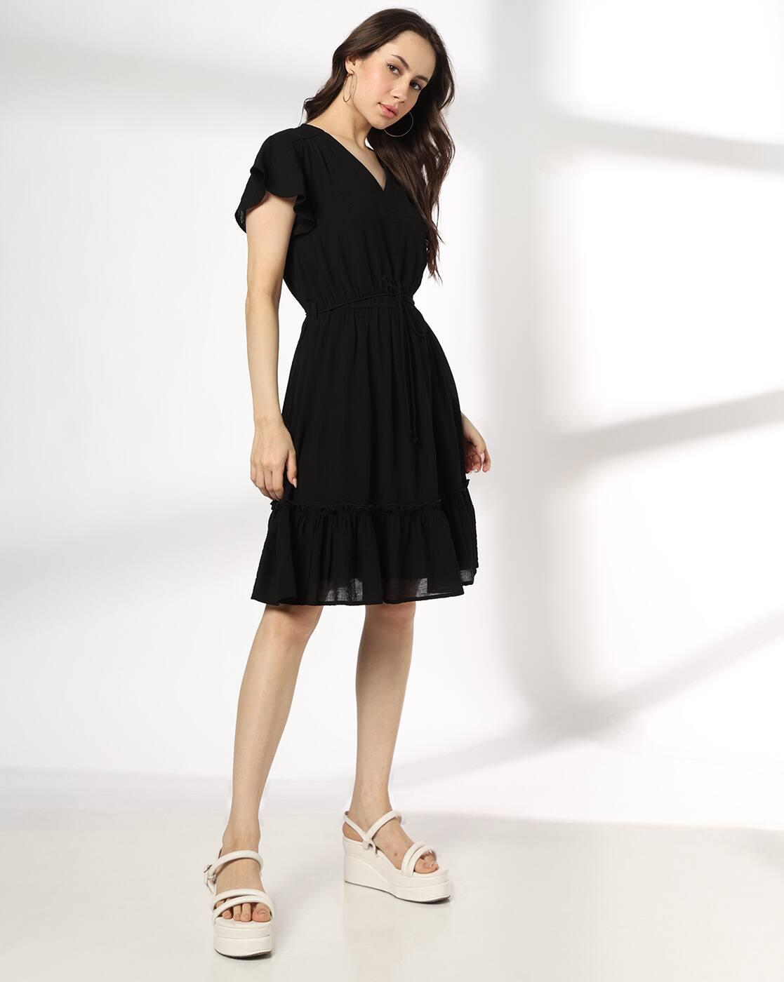 RIO | Women V-Neck Mini Tiered Dress|1