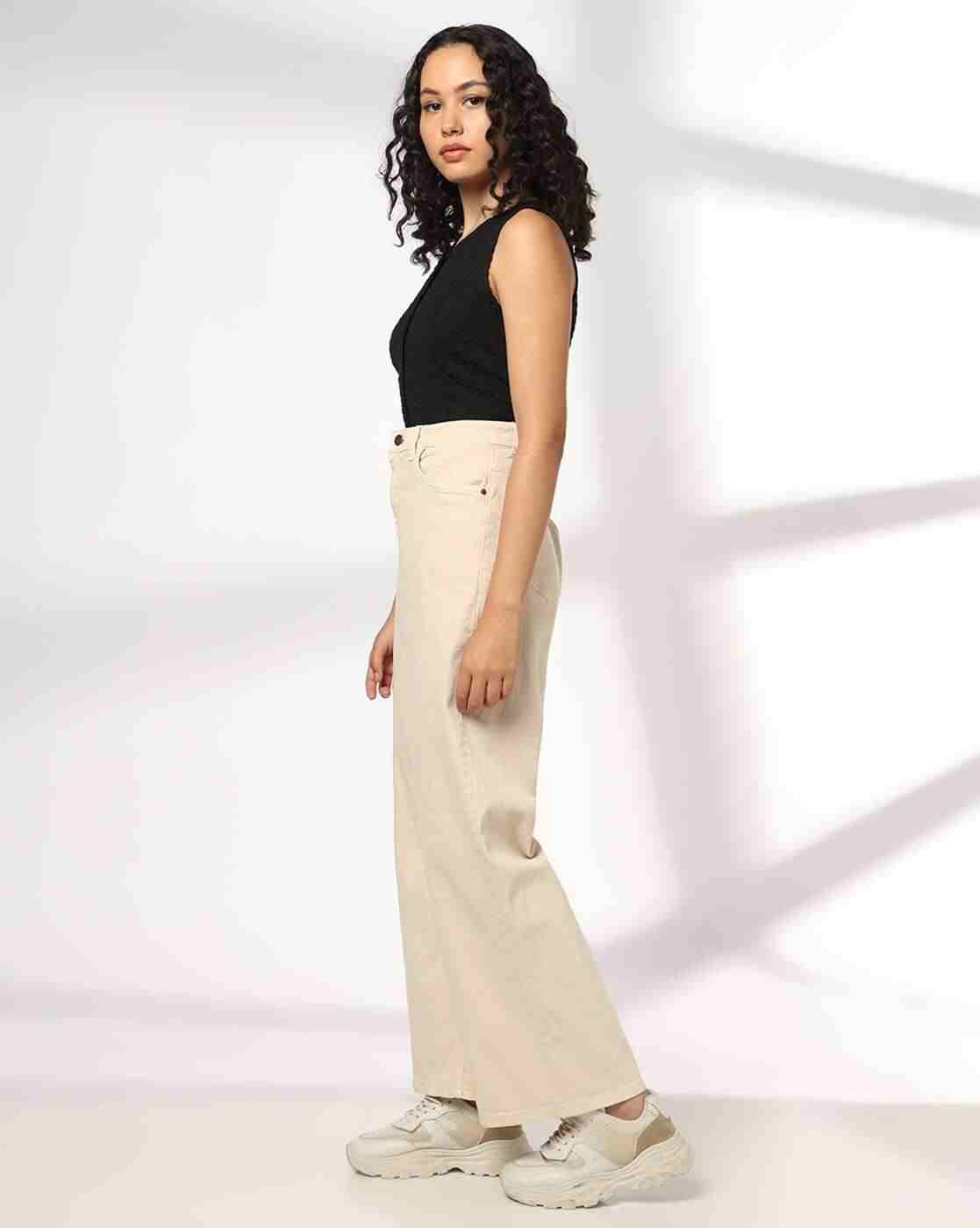 RIO | Women Straight Fit Flat-Front Trousers|1