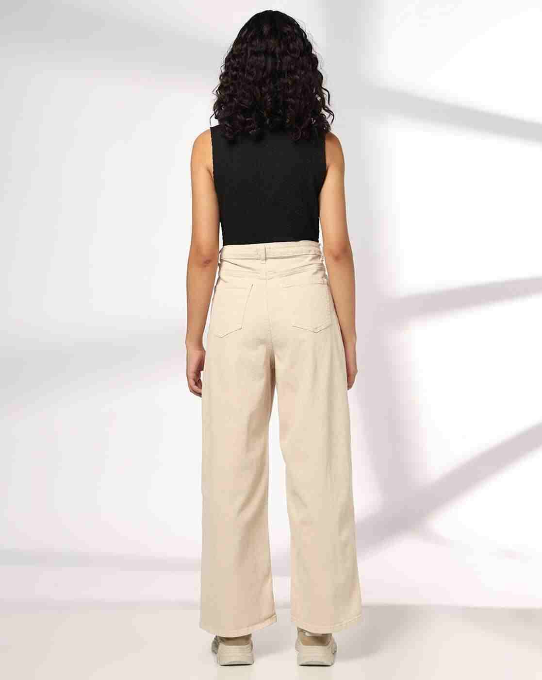 RIO | Women Straight Fit Flat-Front Trousers|2