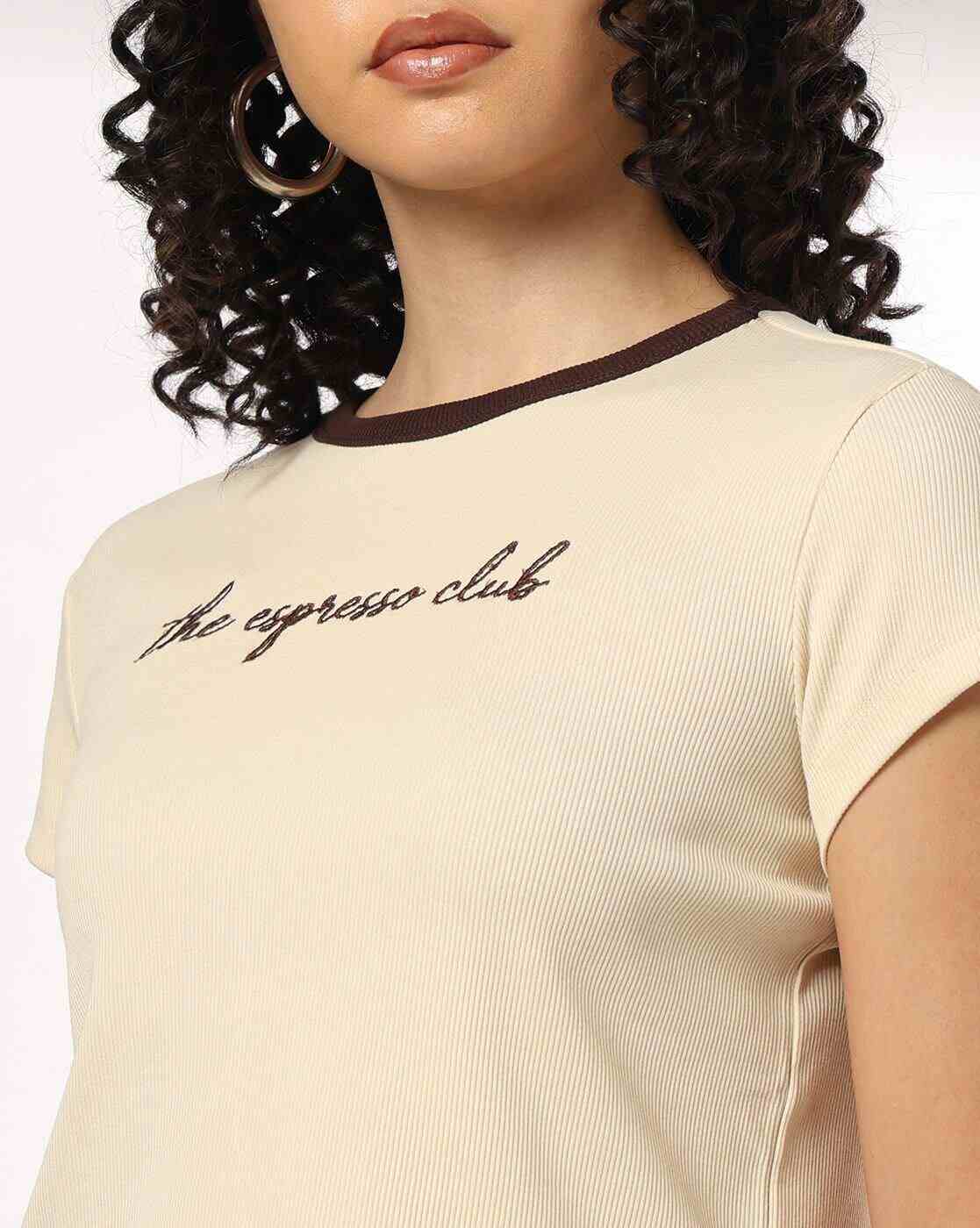 RIO | Women Ribbed Boxy Fit Crew-Neck T-Shirt|3
