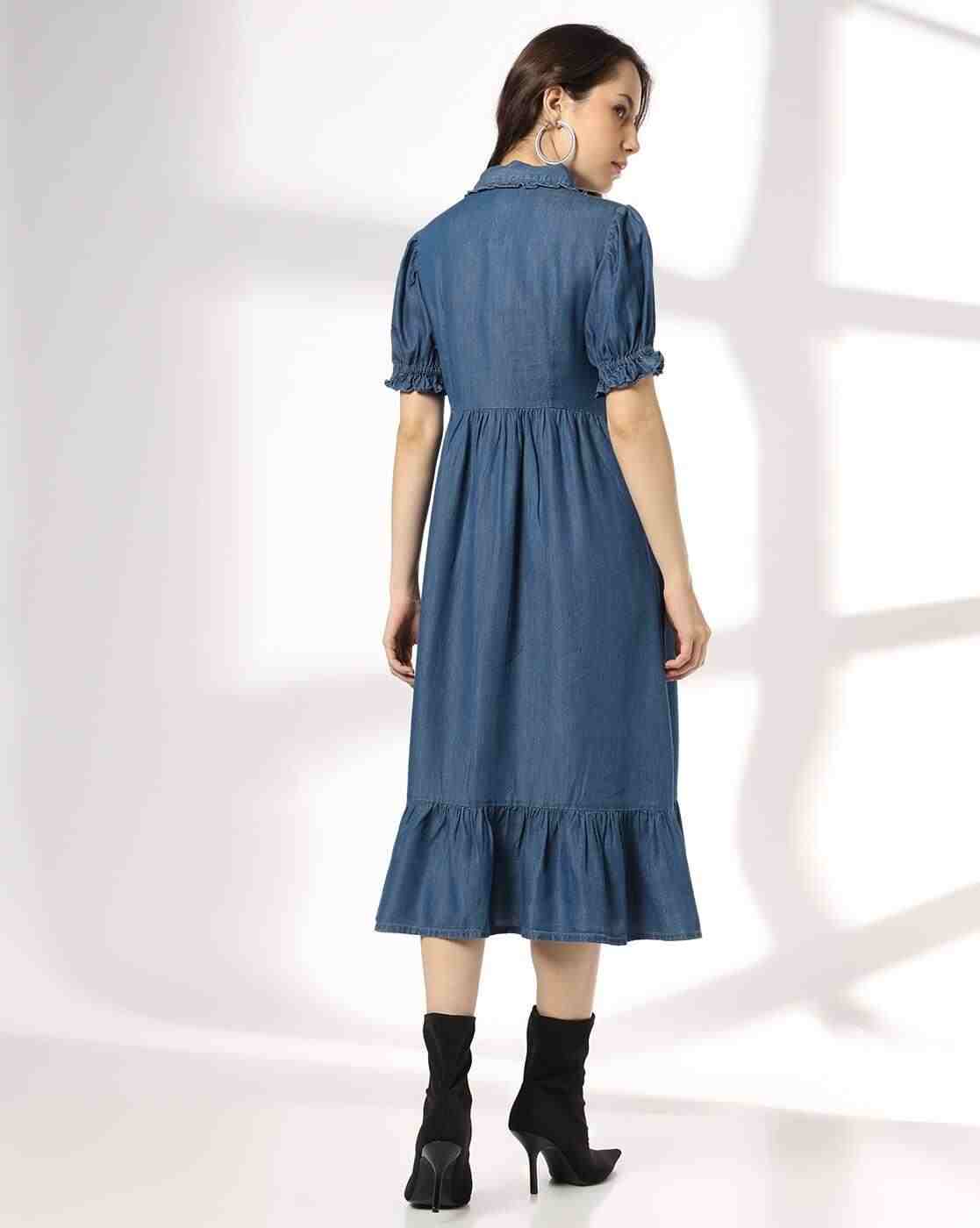 RIO | Women Washed Fit & Flare Dress|2