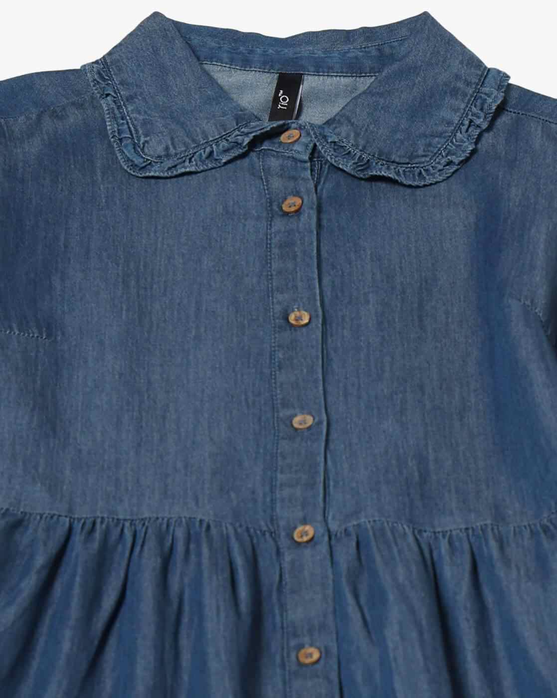 RIO | Women Washed Fit & Flare Dress|4