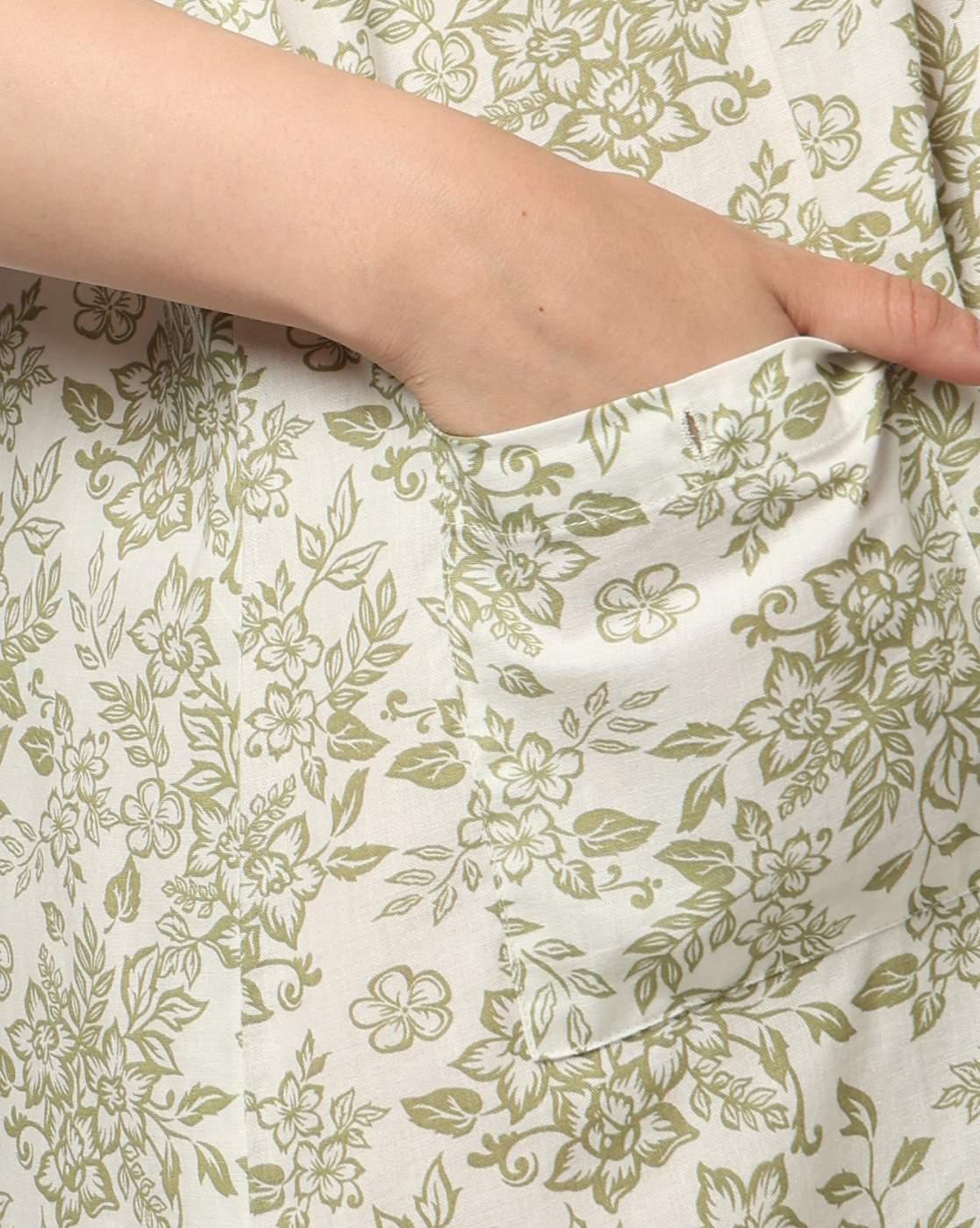RIO | Women Floral Print Round-Neck Nighty|4