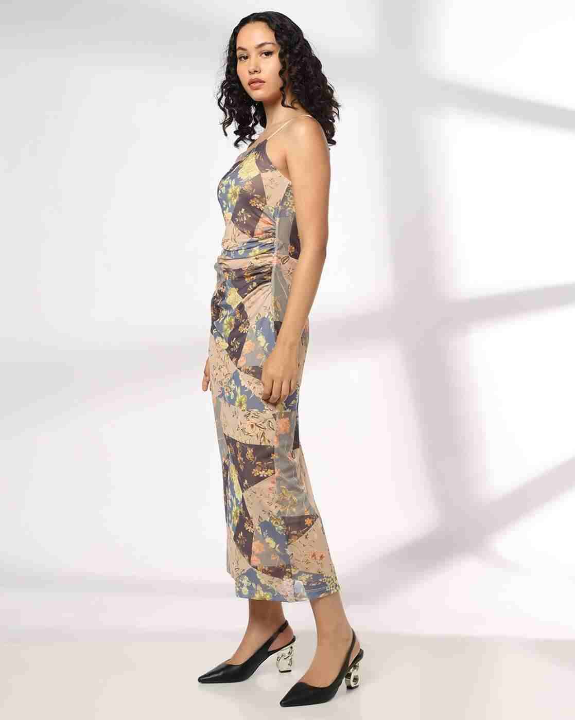 RIO | Women Floral Print Strappy Bodycon Dress|1